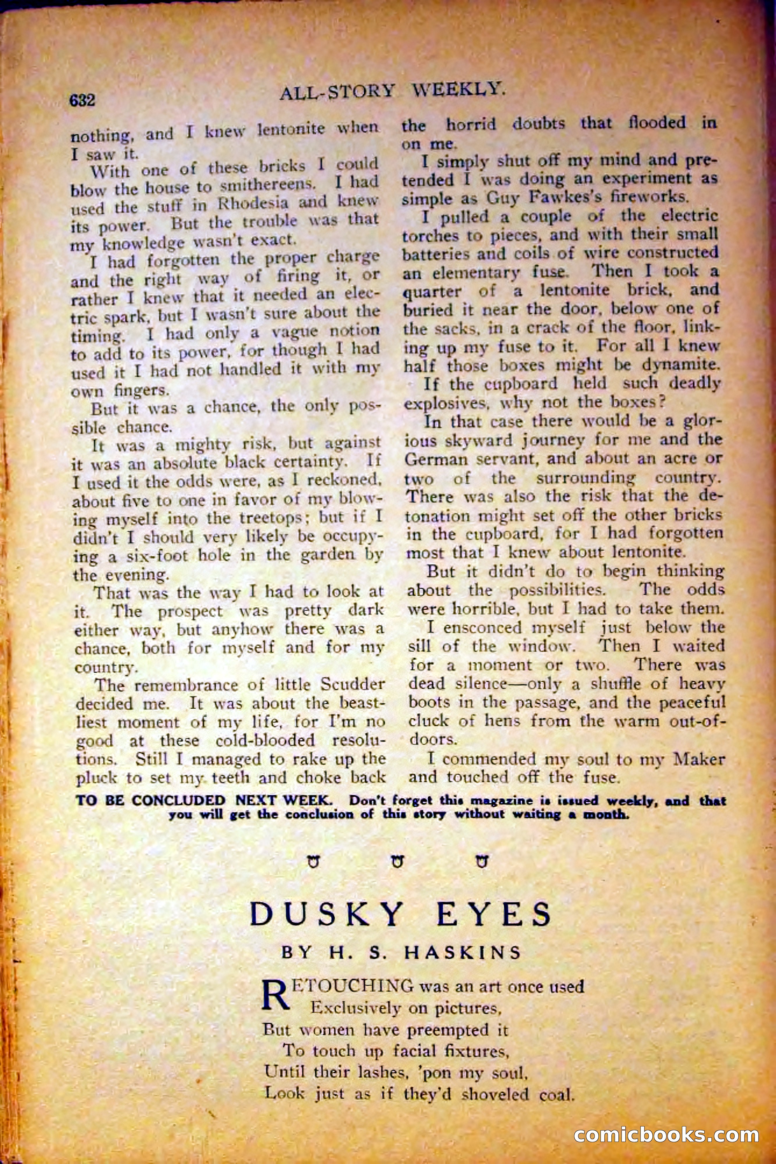 All-Story Weekly, June 5, 1915 — page 70 of 208