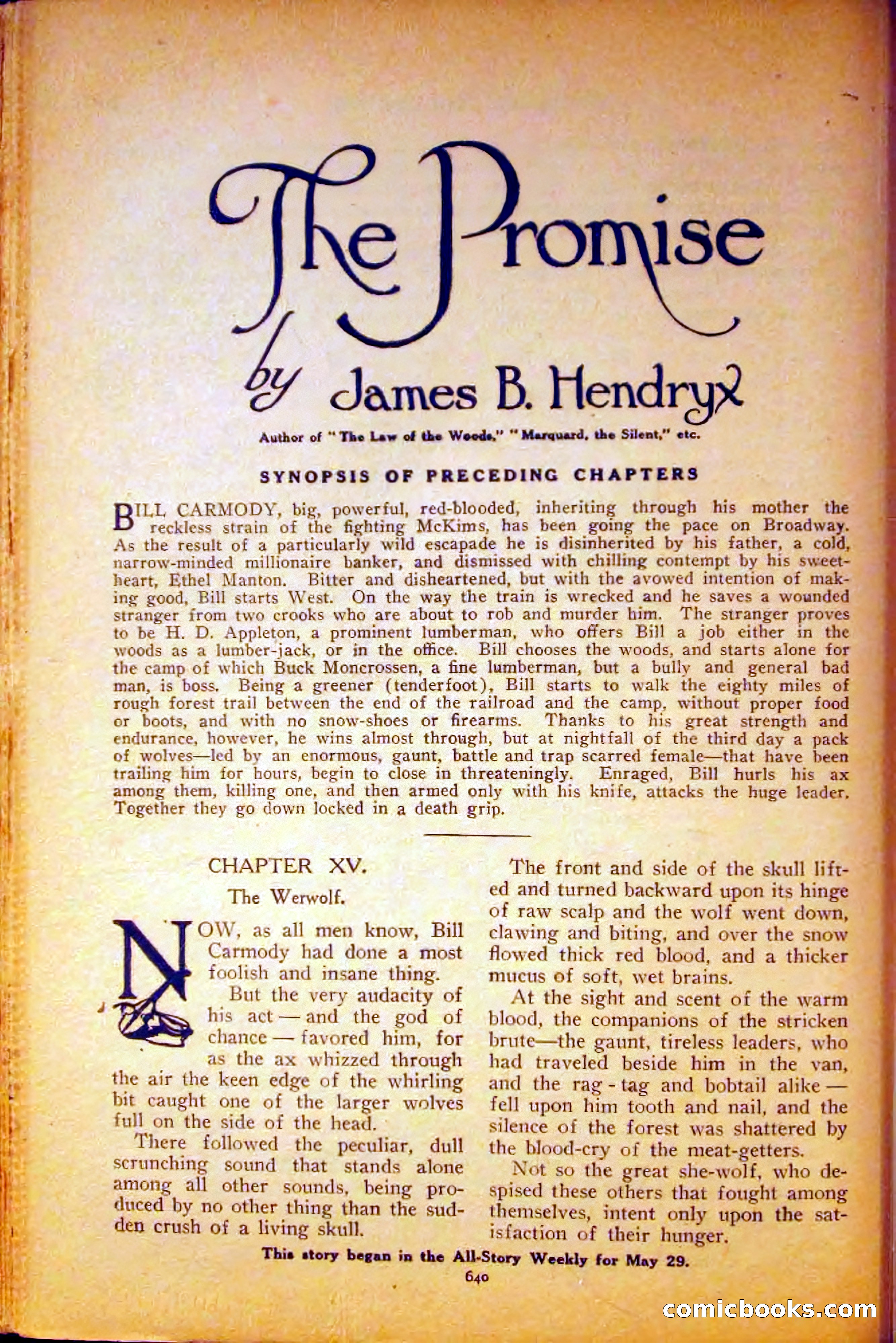 All-Story Weekly, June 5, 1915 — page 78 of 208
