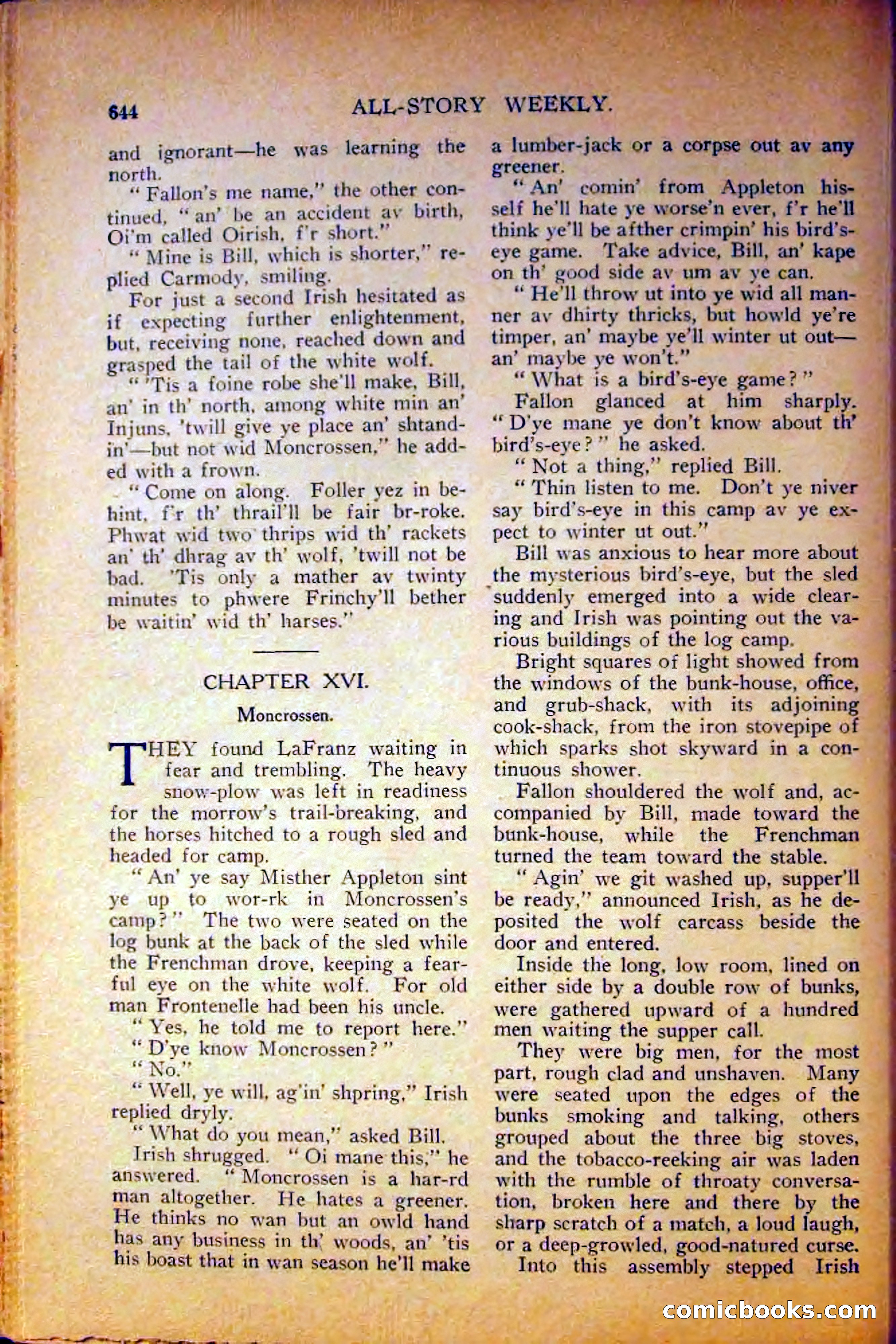 All-Story Weekly, June 5, 1915 — page 82 of 208