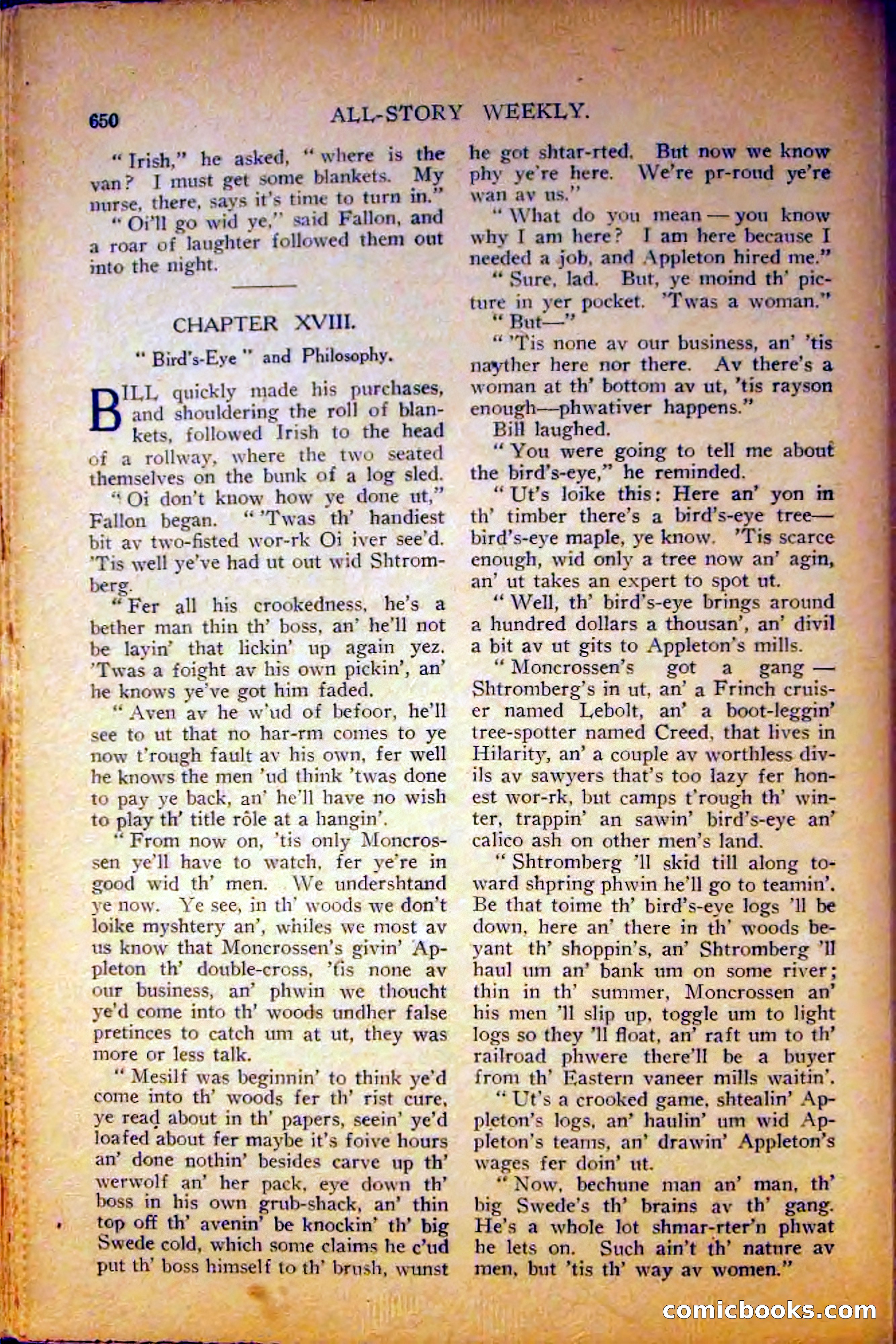 All-Story Weekly, June 5, 1915 — page 88 of 208