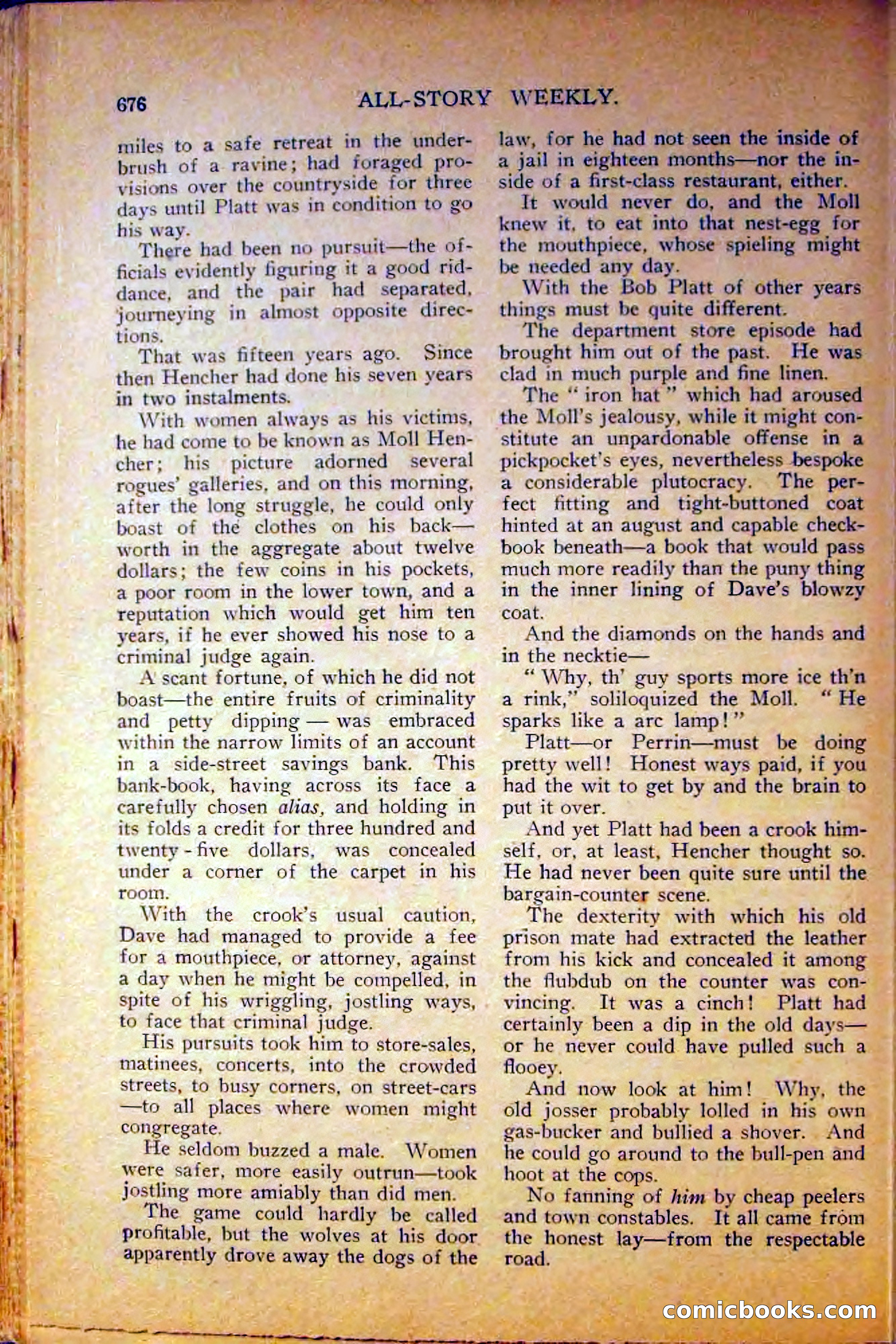 All-Story Weekly, June 5, 1915 — page 114 of 208