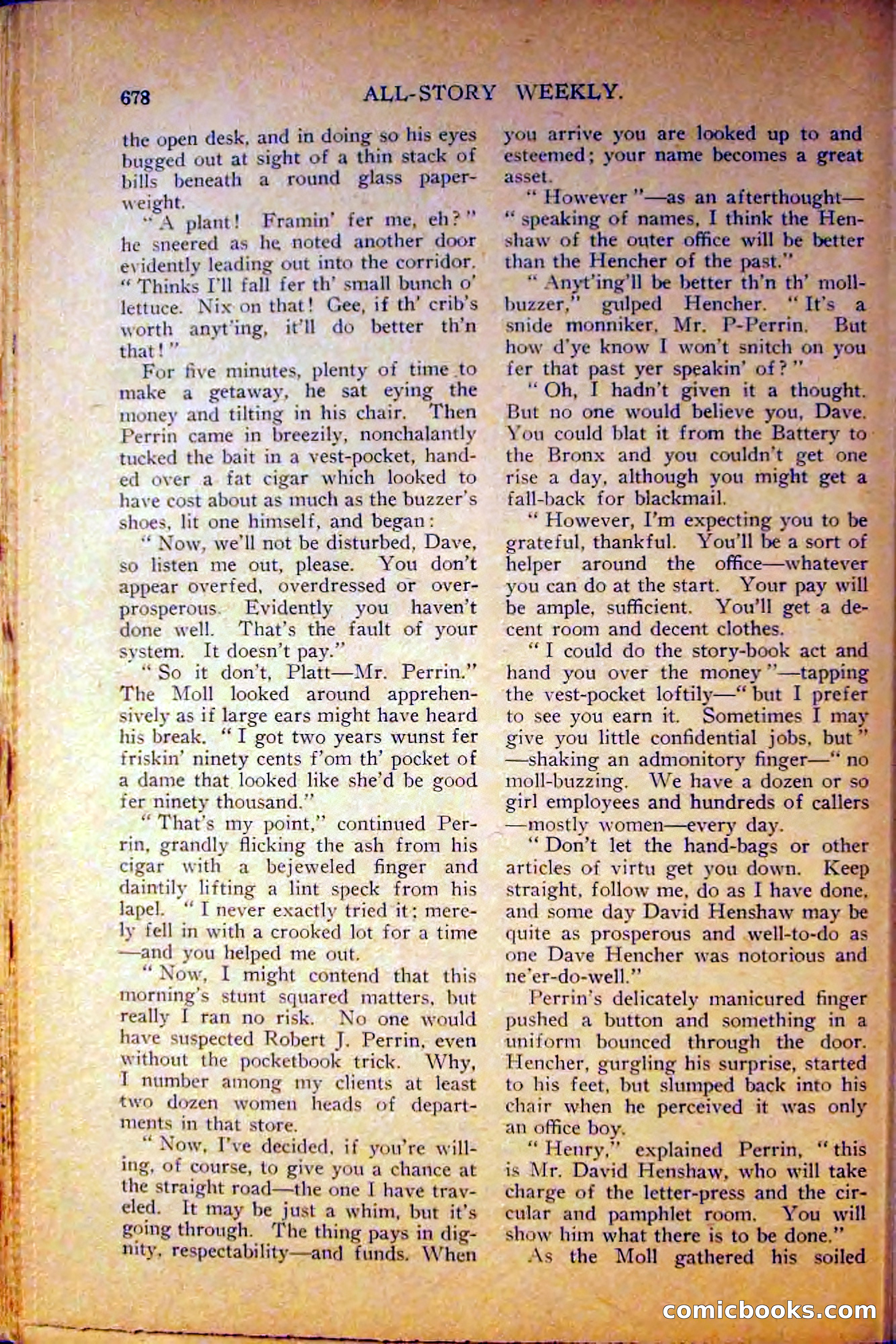 All-Story Weekly, June 5, 1915 — page 116 of 208