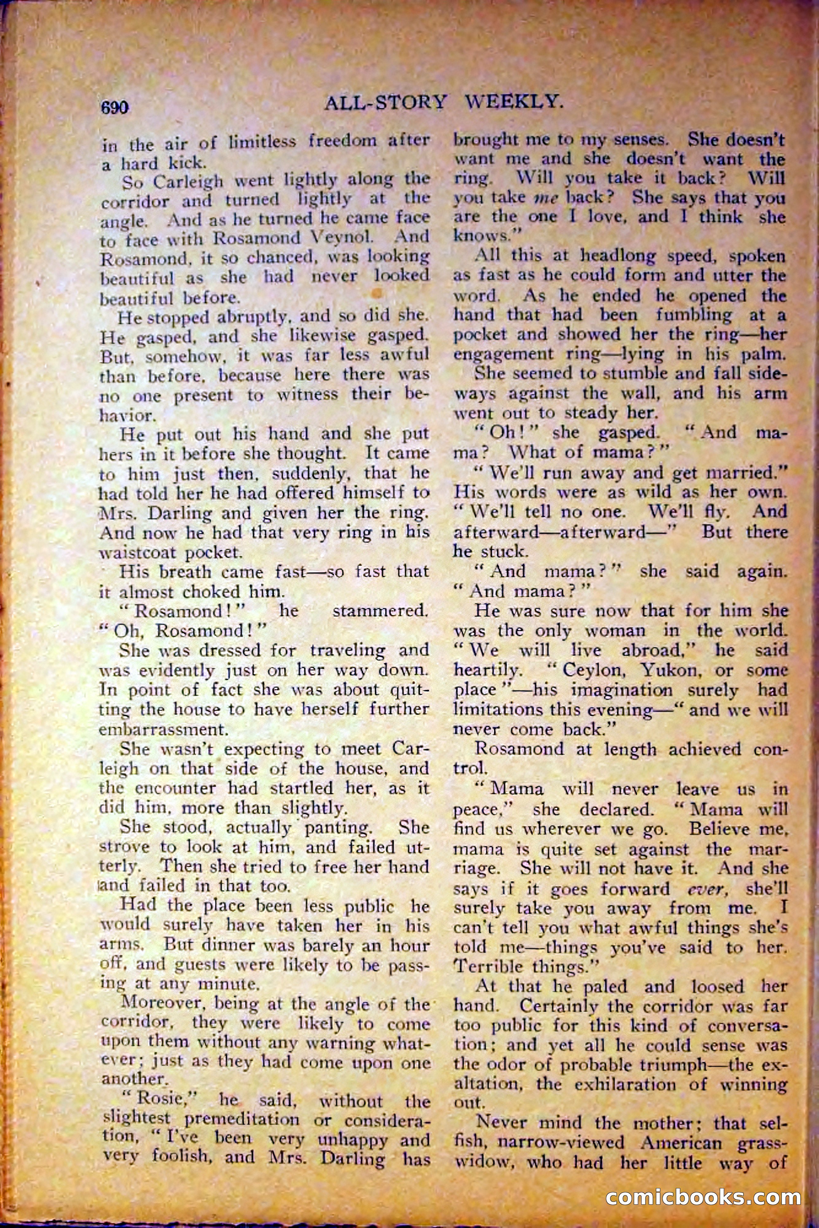 All-Story Weekly, June 5, 1915 — page 128 of 208