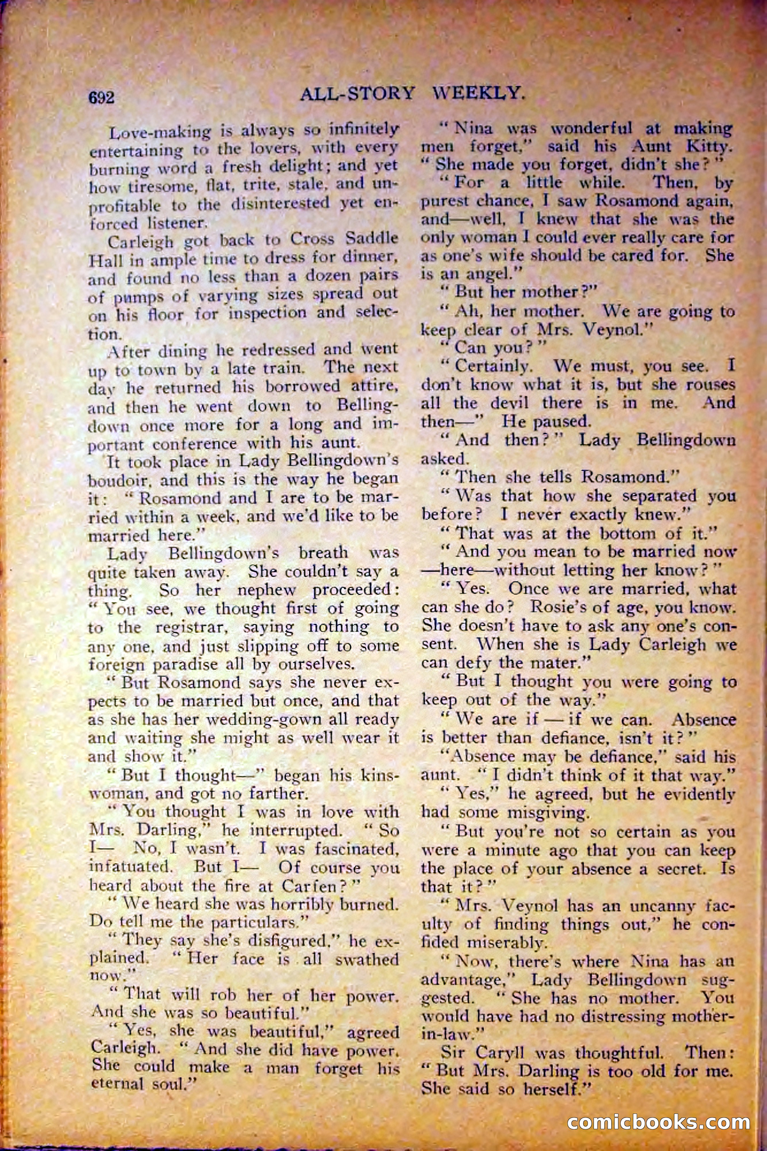 All-Story Weekly, June 5, 1915 — page 130 of 208