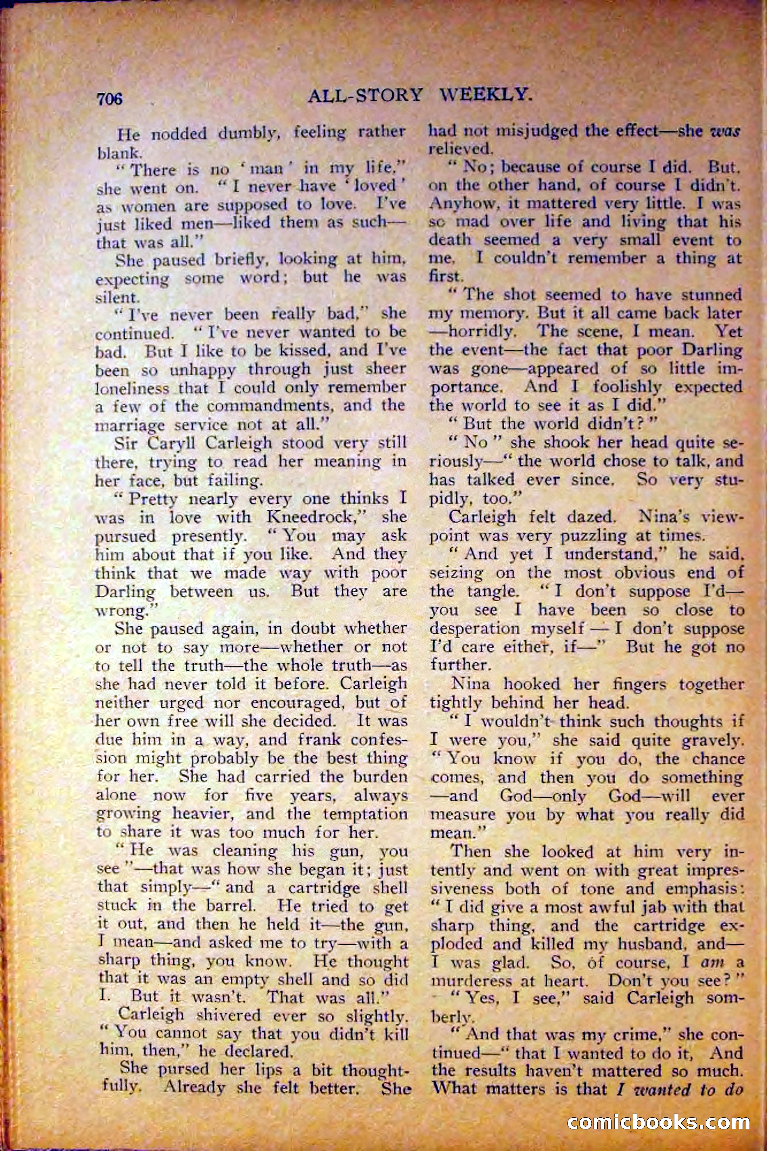 All-Story Weekly, June 5, 1915 — page 144 of 208