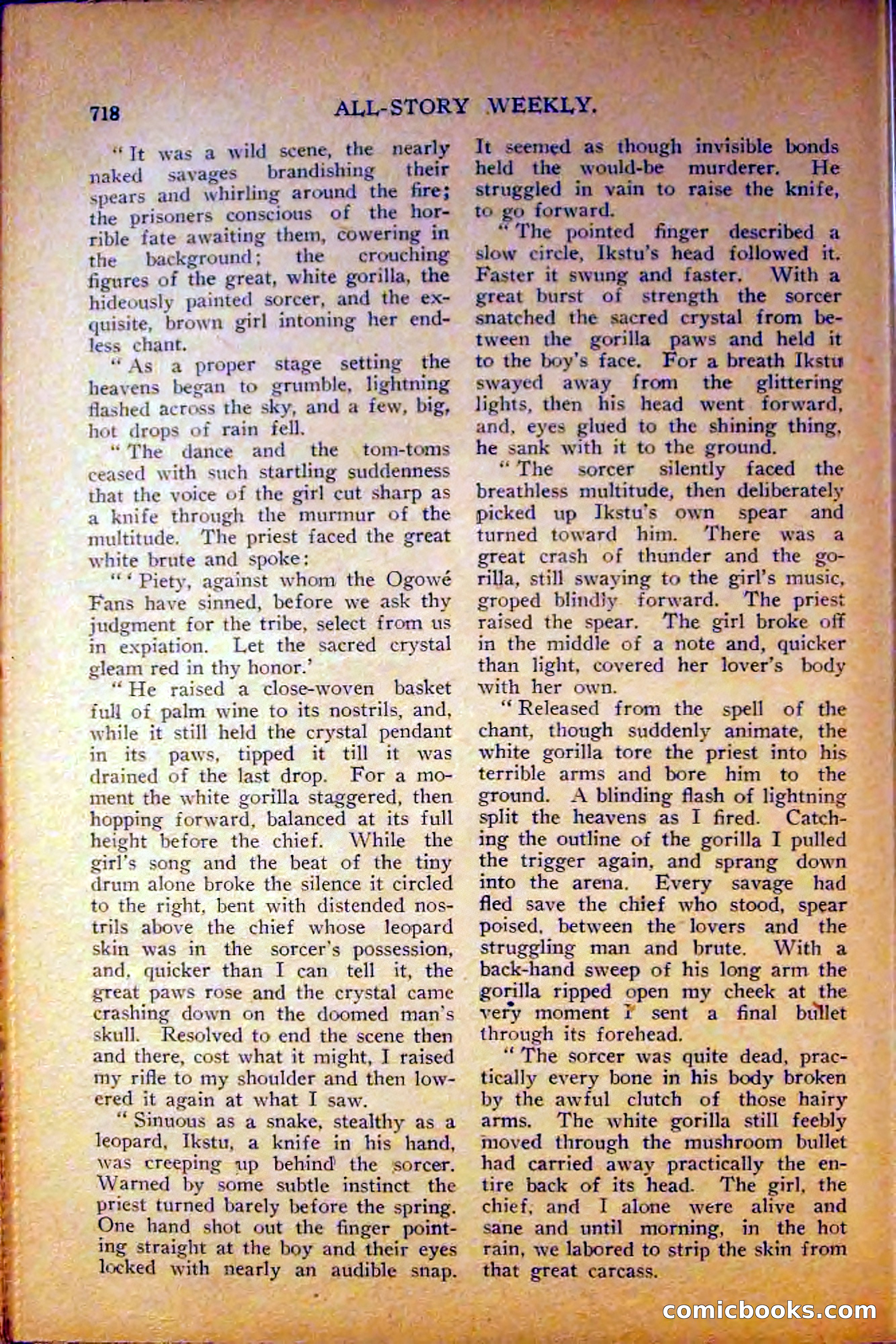 All-Story Weekly, June 5, 1915 — page 156 of 208