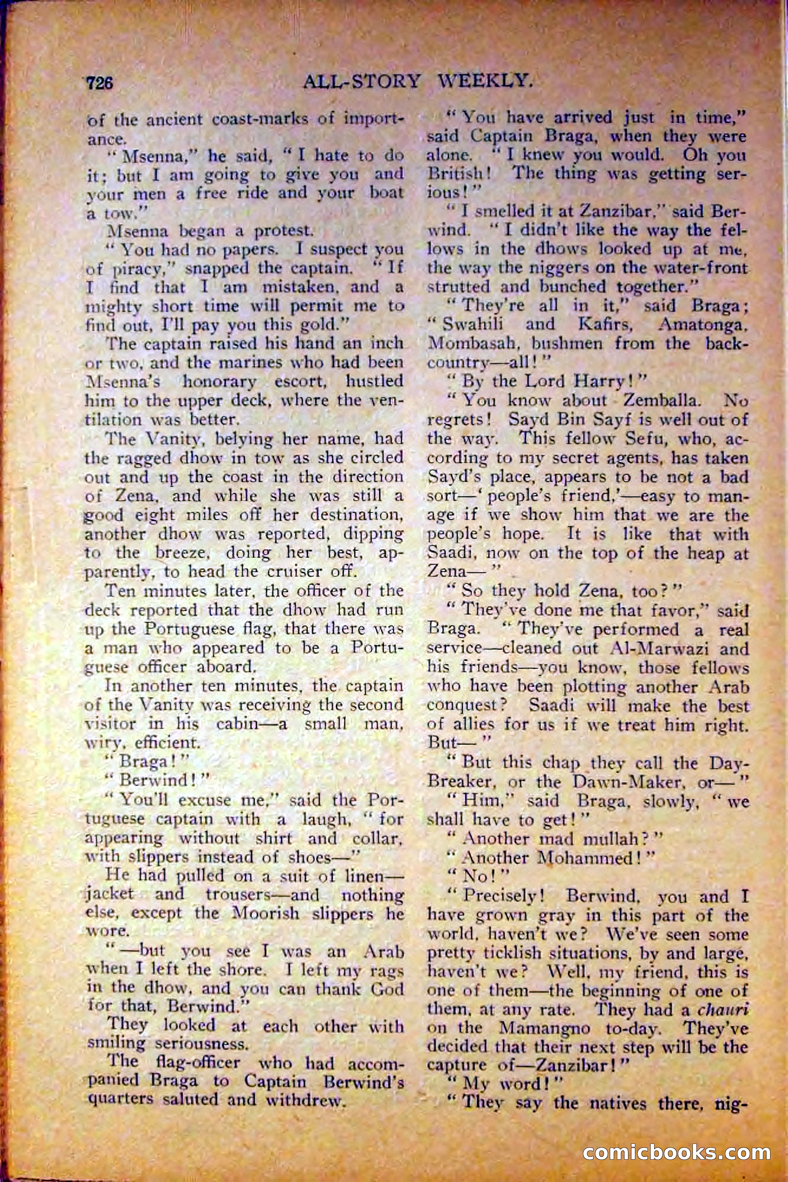 All-Story Weekly, June 5, 1915 — page 164 of 208