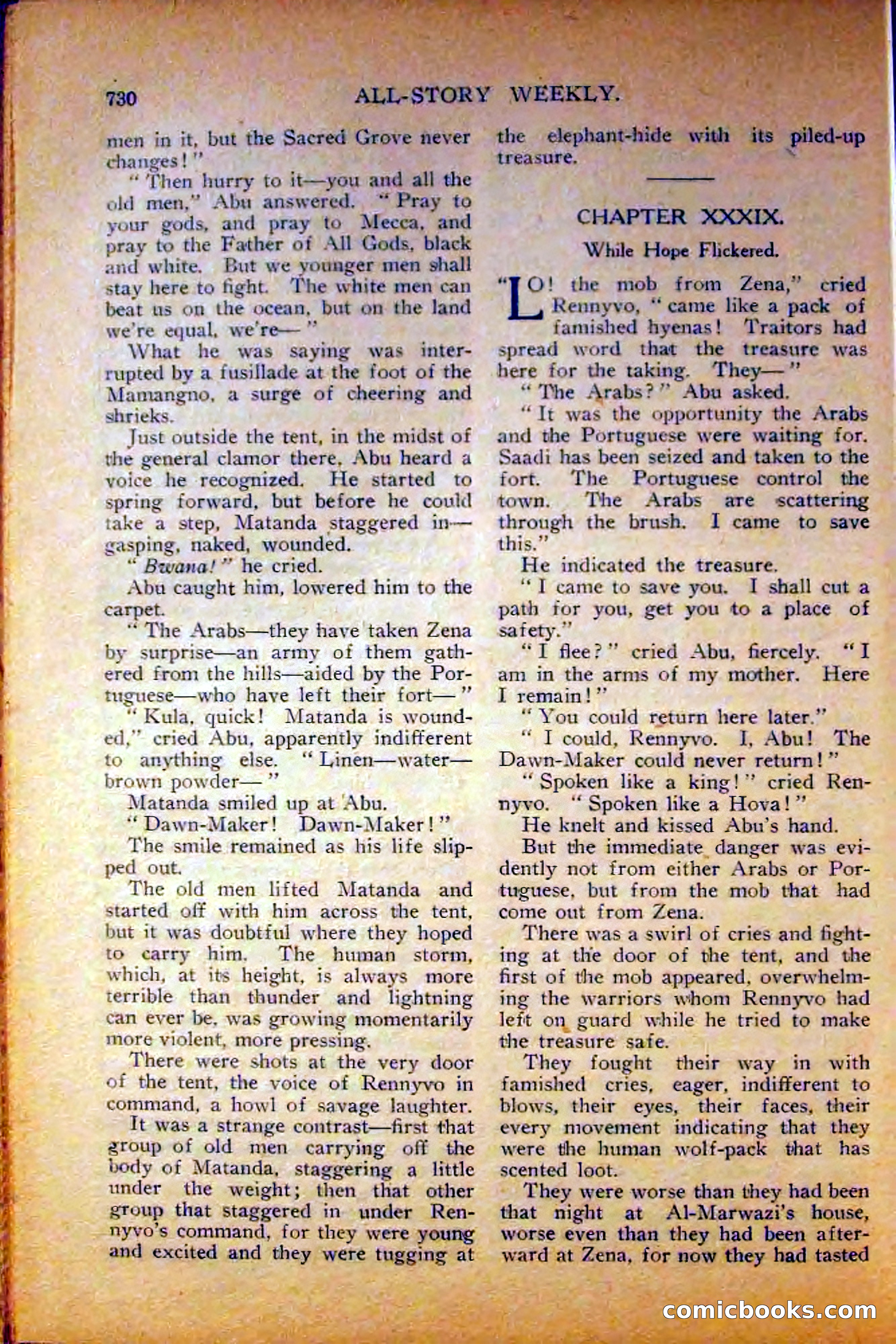 All-Story Weekly, June 5, 1915 — page 168 of 208