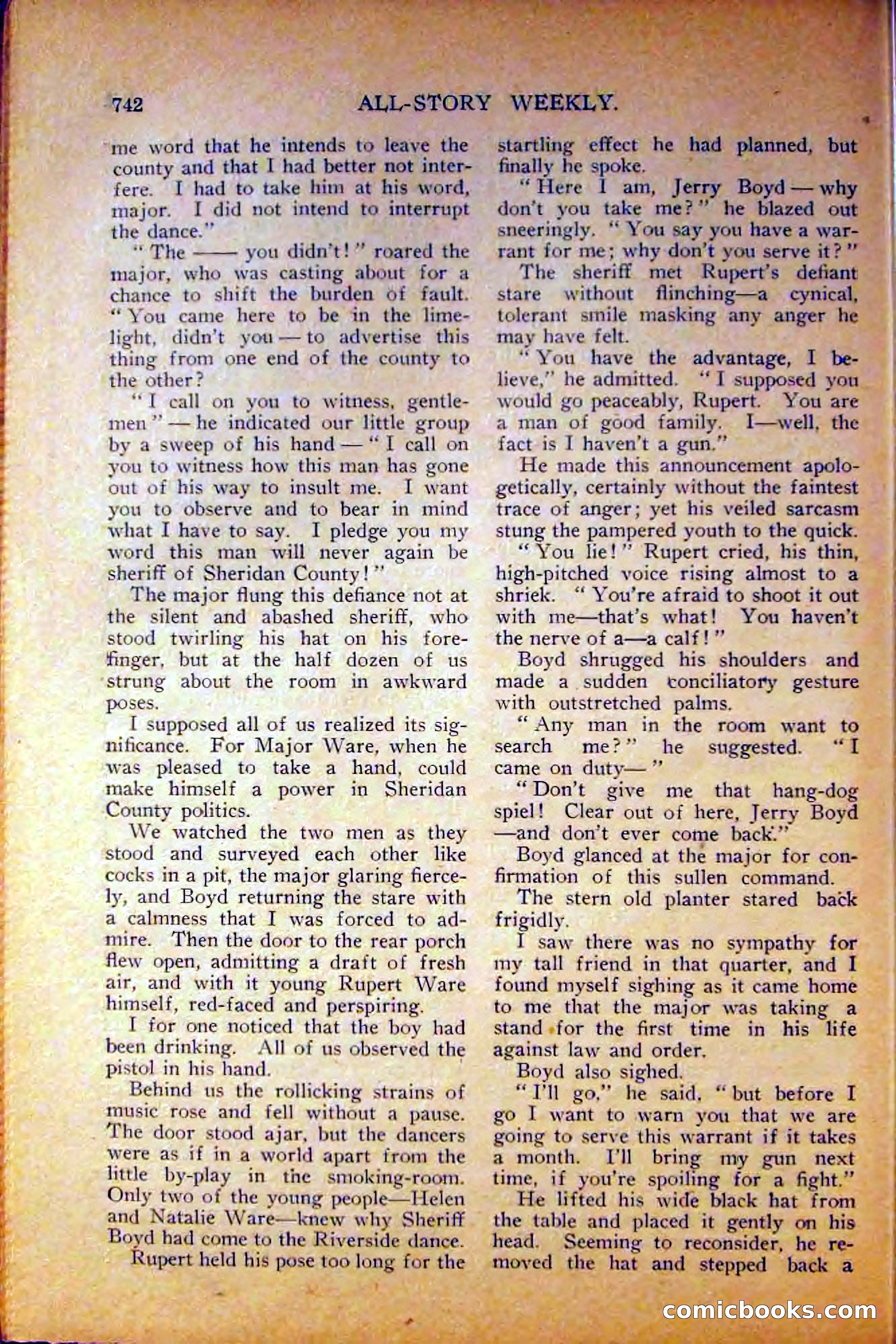 All-Story Weekly, June 5, 1915 — page 180 of 208