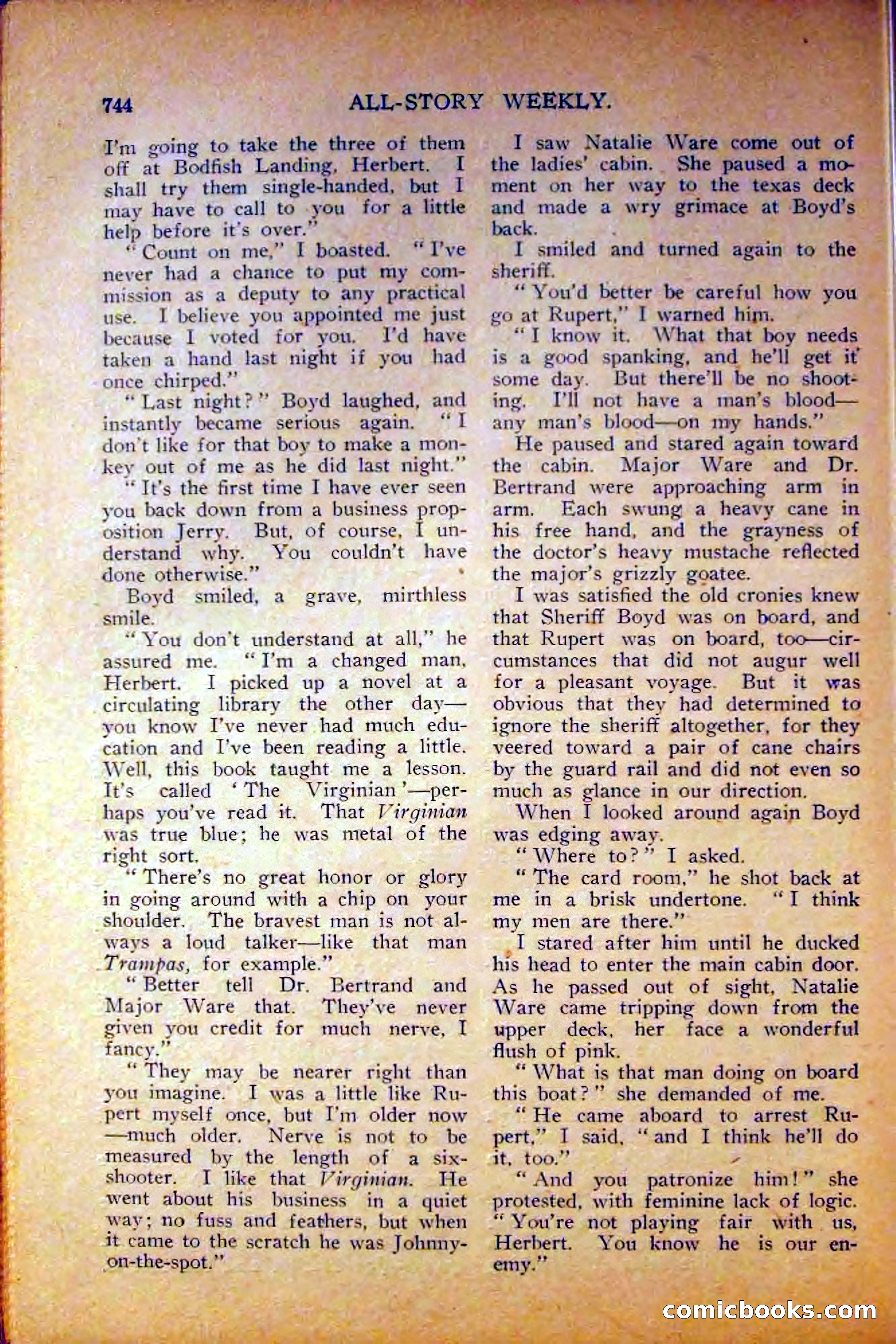 All-Story Weekly, June 5, 1915 — page 182 of 208