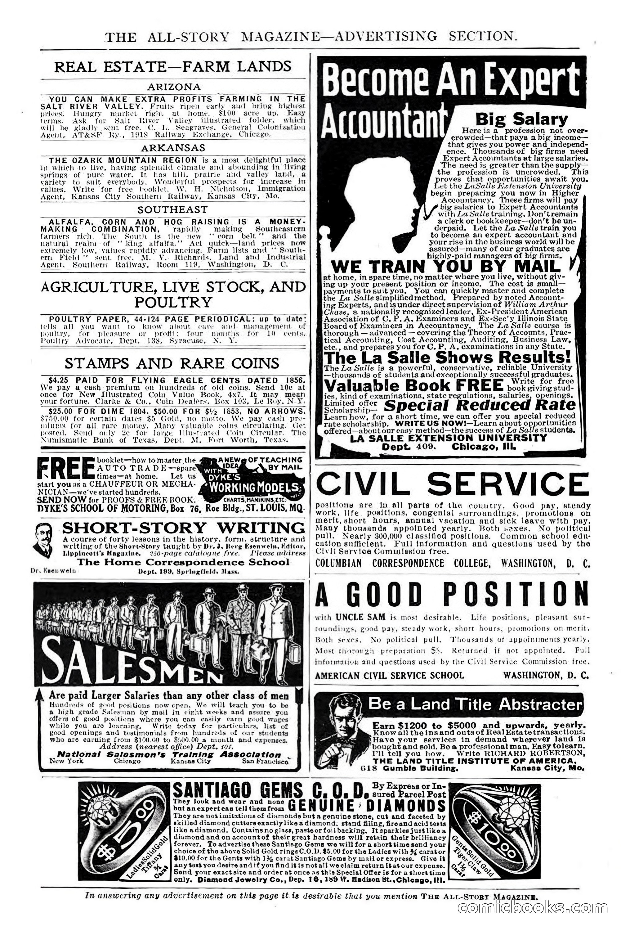 All Story Magazine, December 1913 — page 8 of 266