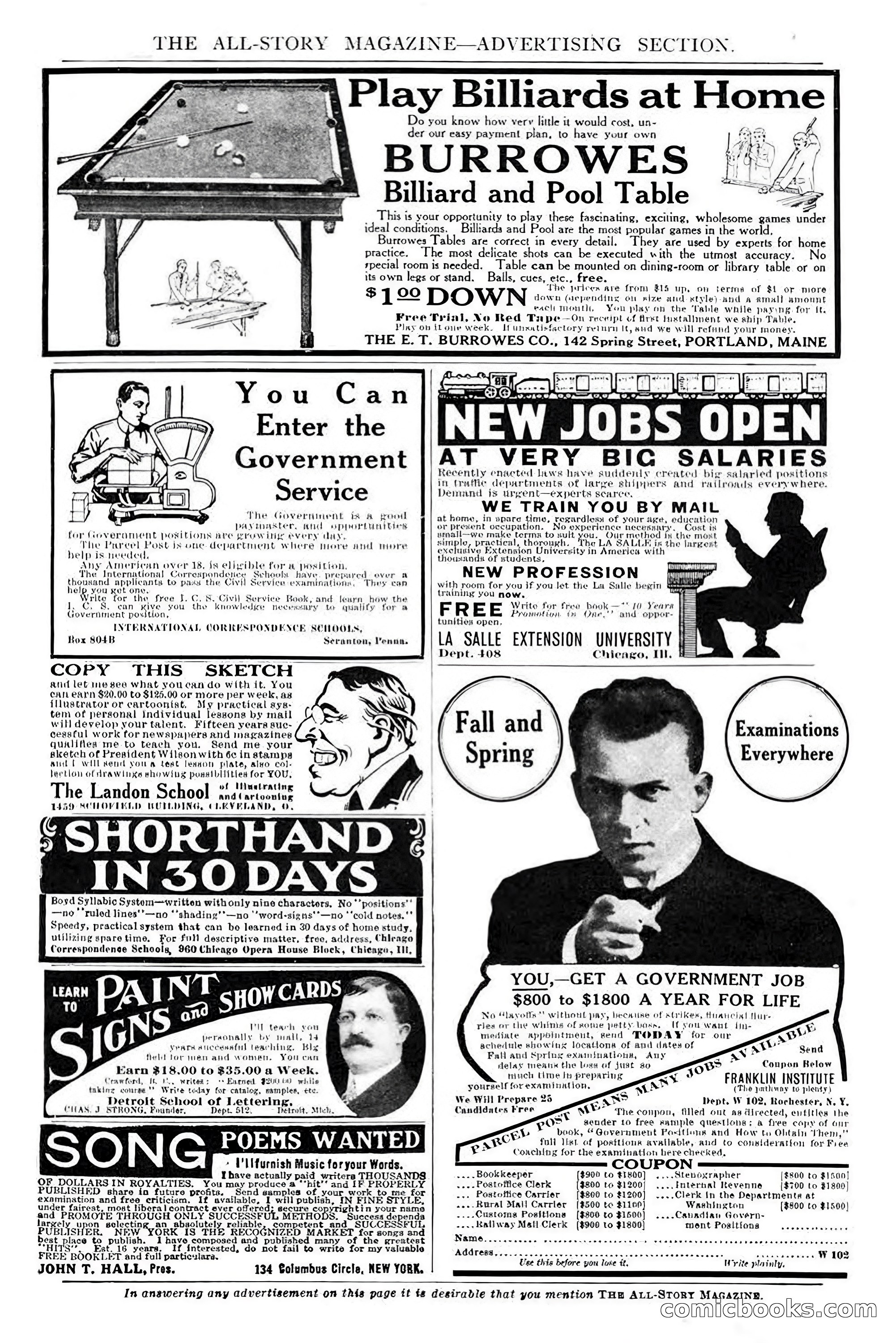 All Story Magazine, December 1913 — page 9 of 266