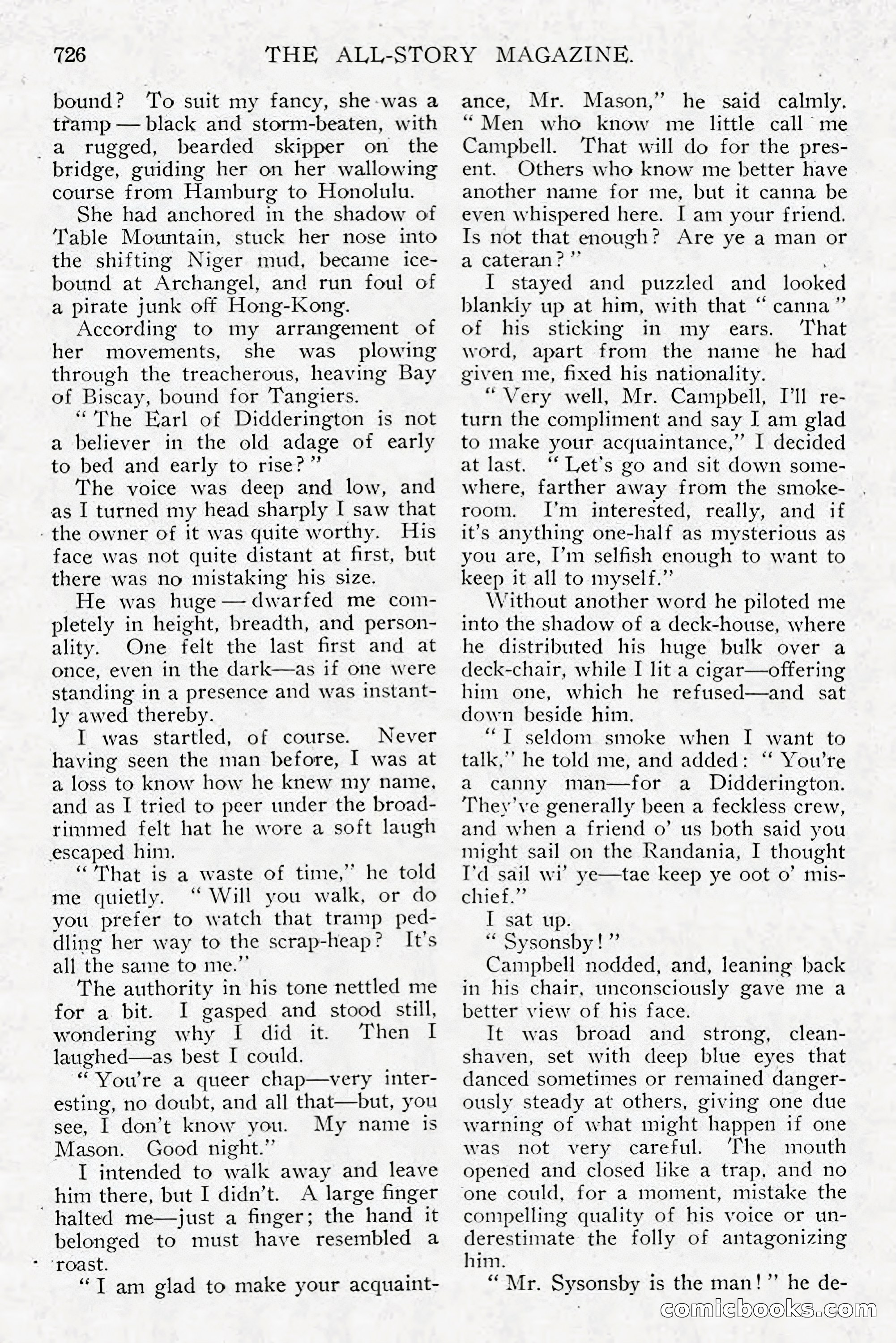 All Story Magazine, December 1913 — page 16 of 266