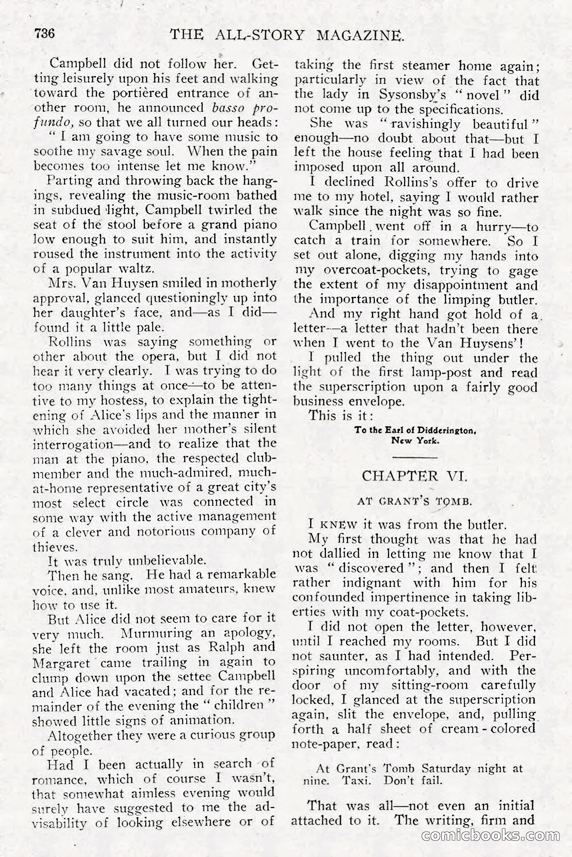All Story Magazine, December 1913 — page 26 of 266