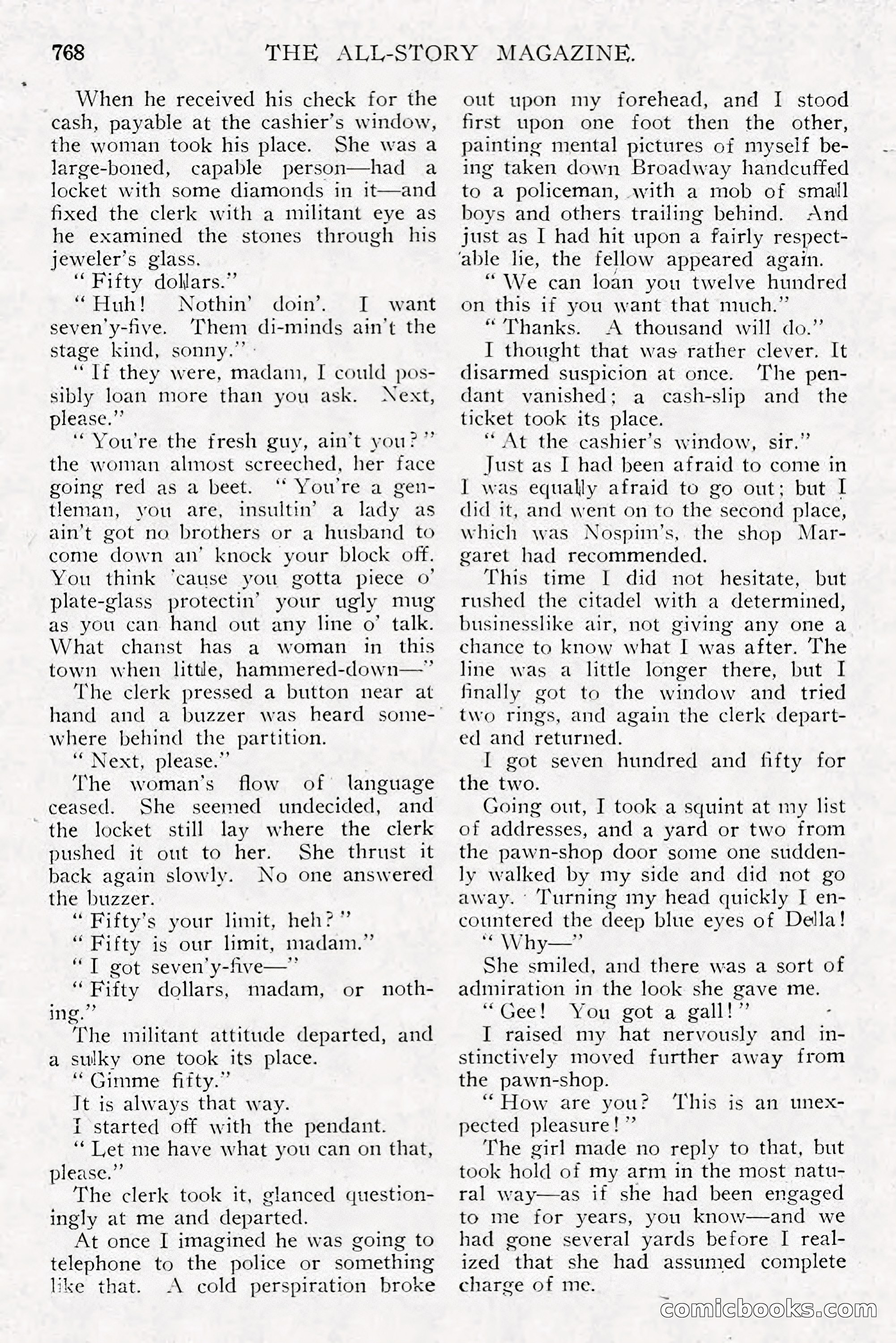 All Story Magazine, December 1913 — page 58 of 266