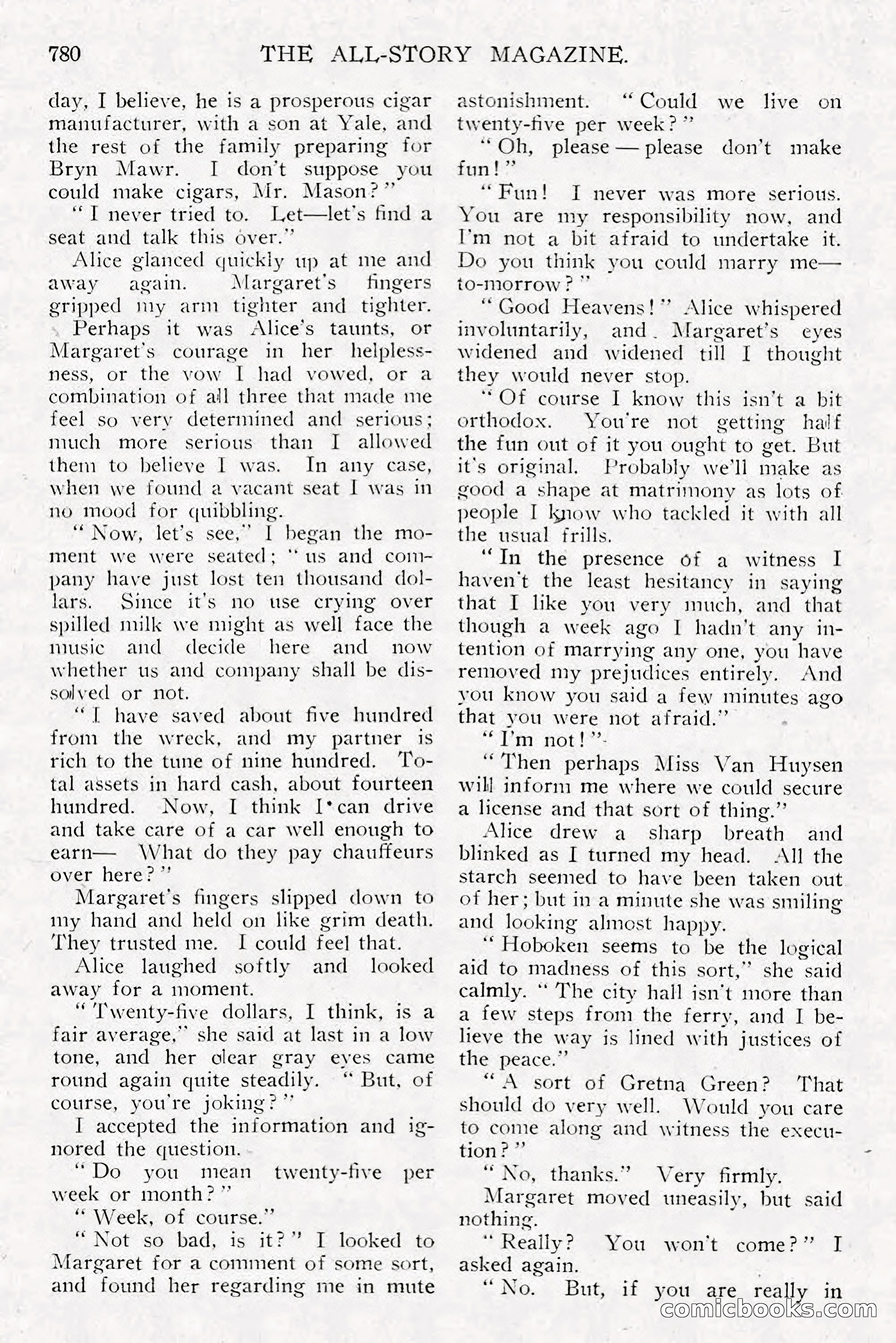 All Story Magazine, December 1913 — page 70 of 266