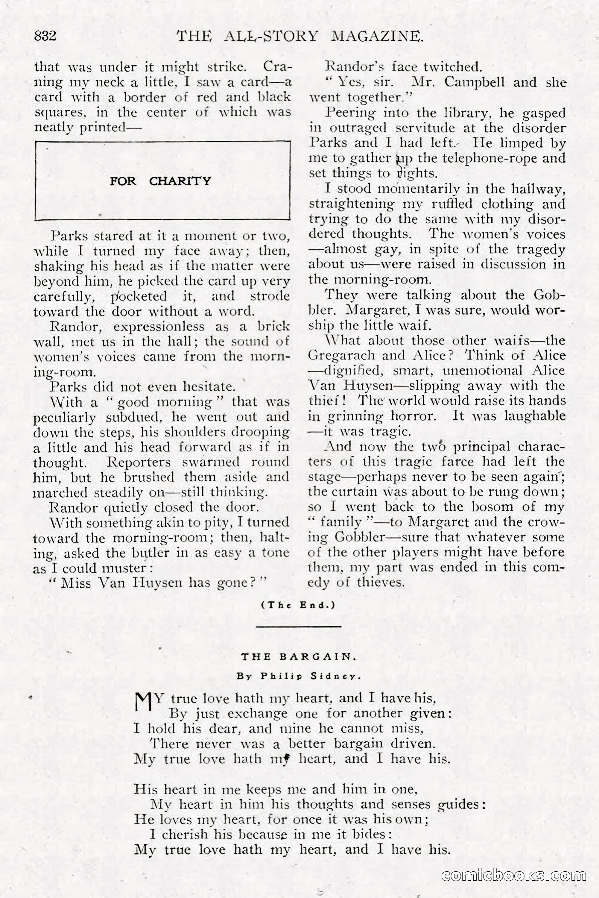 All Story Magazine, December 1913 — page 122 of 266