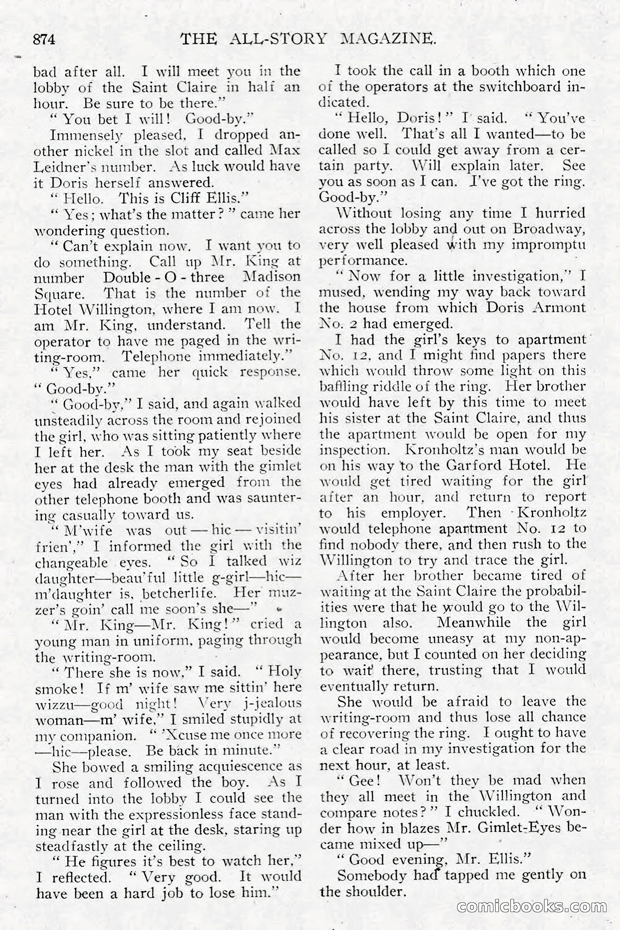 All Story Magazine, December 1913 — page 164 of 266