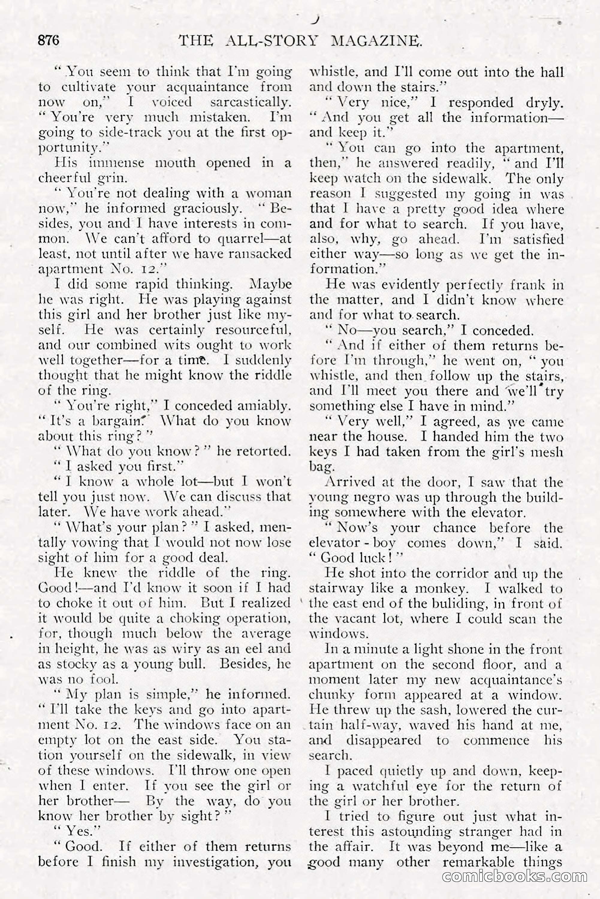All Story Magazine, December 1913 — page 166 of 266