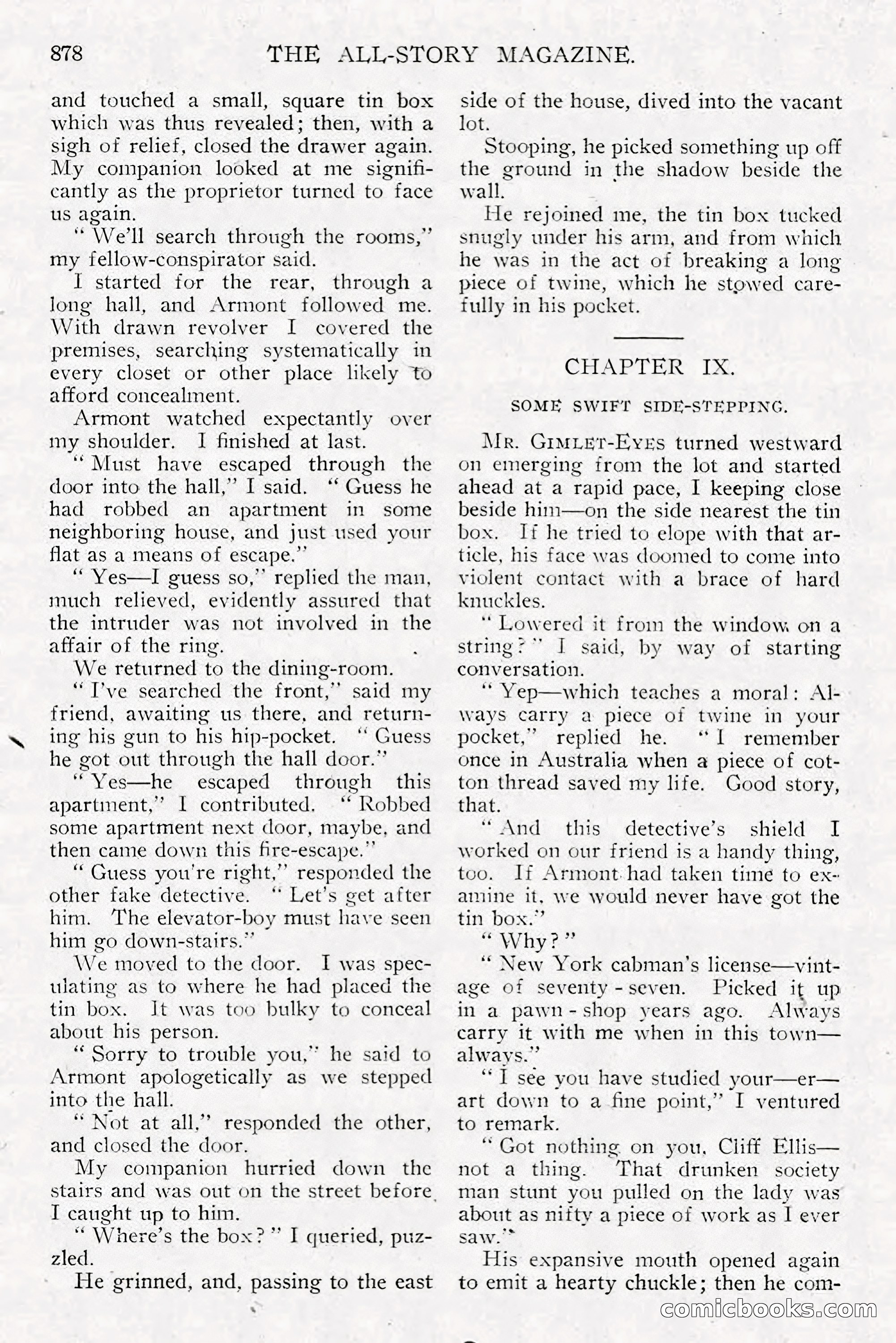 All Story Magazine, December 1913 — page 168 of 266