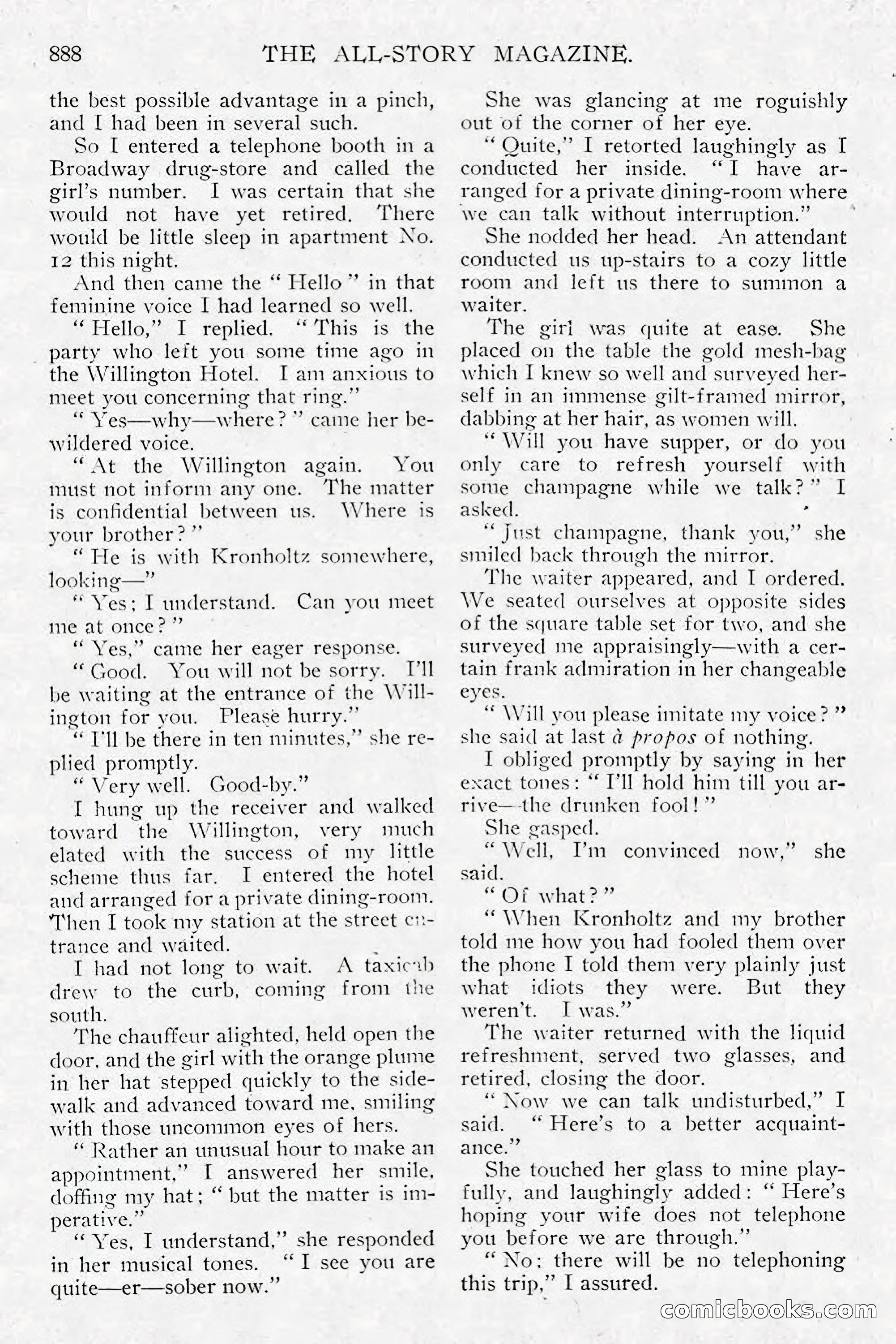All Story Magazine, December 1913 — page 178 of 266