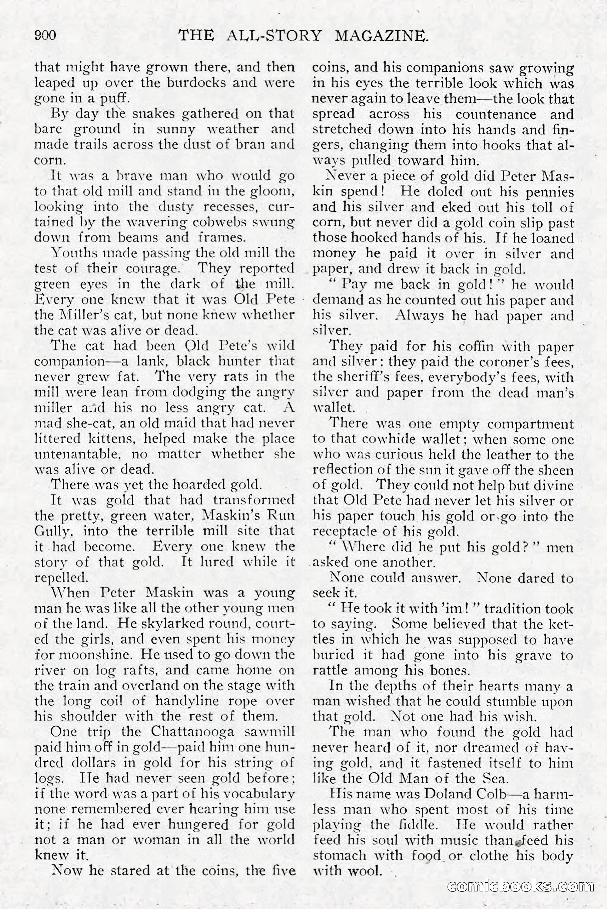 All Story Magazine, December 1913 — page 190 of 266