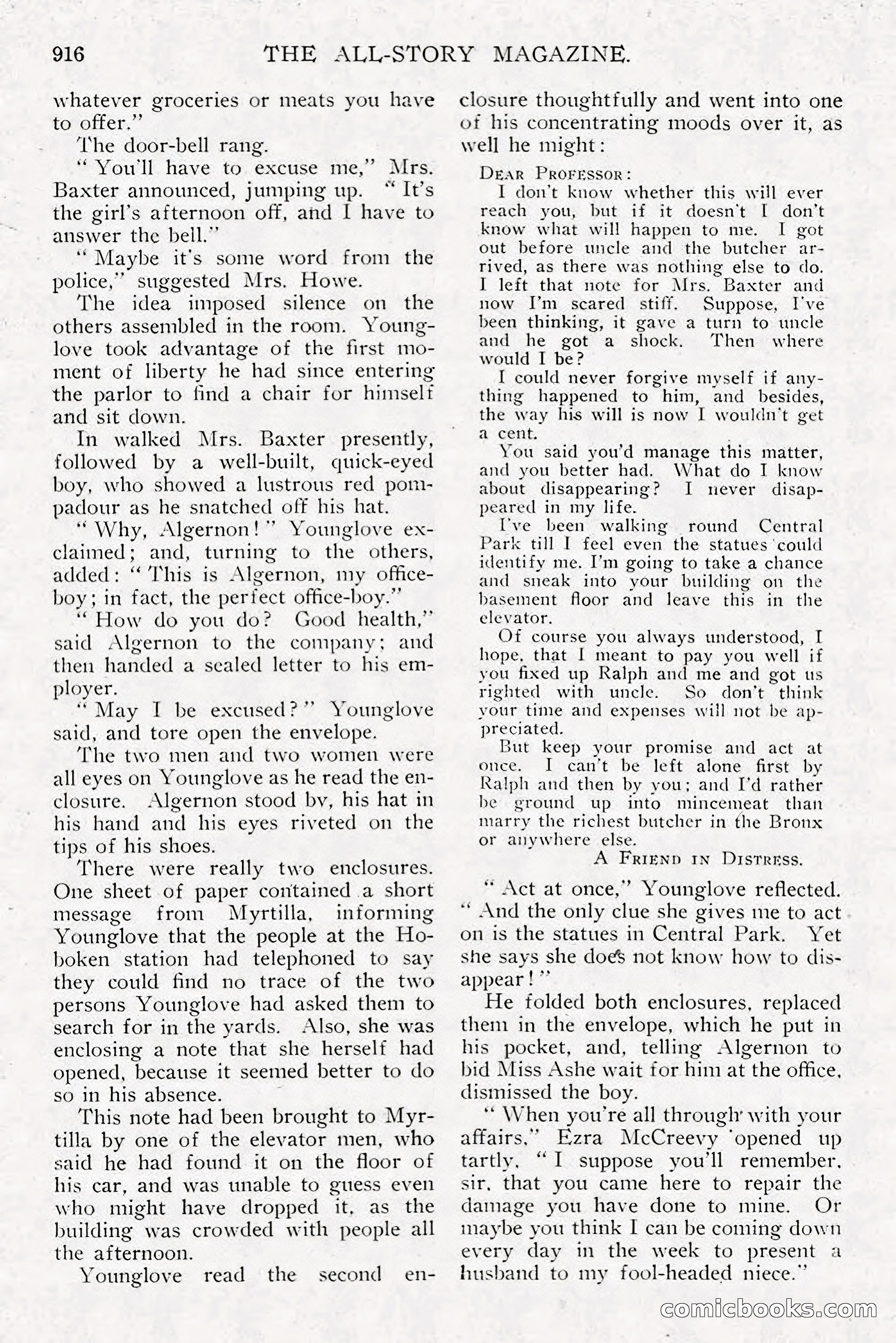 All Story Magazine, December 1913 — page 206 of 266