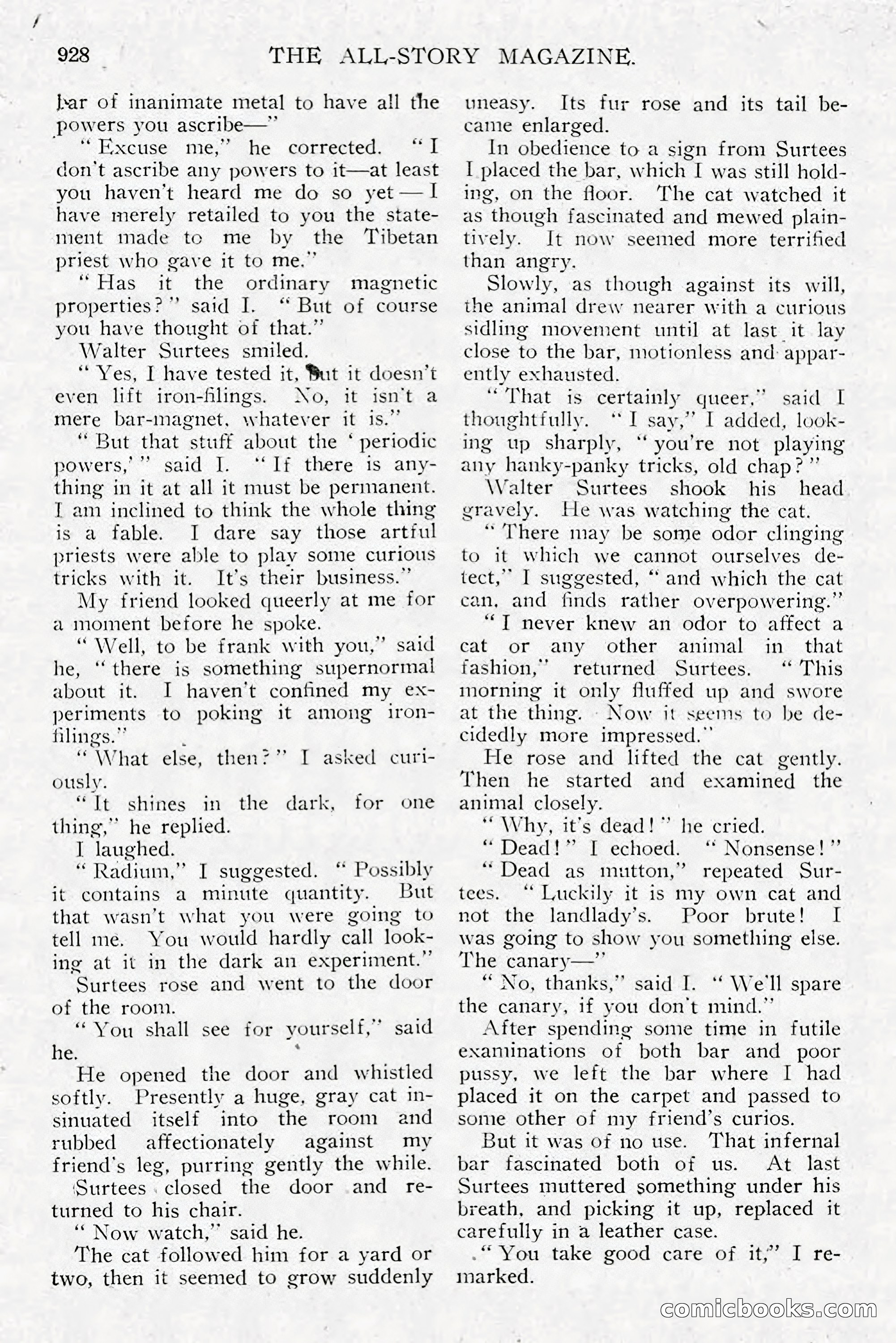 All Story Magazine, December 1913 — page 218 of 266