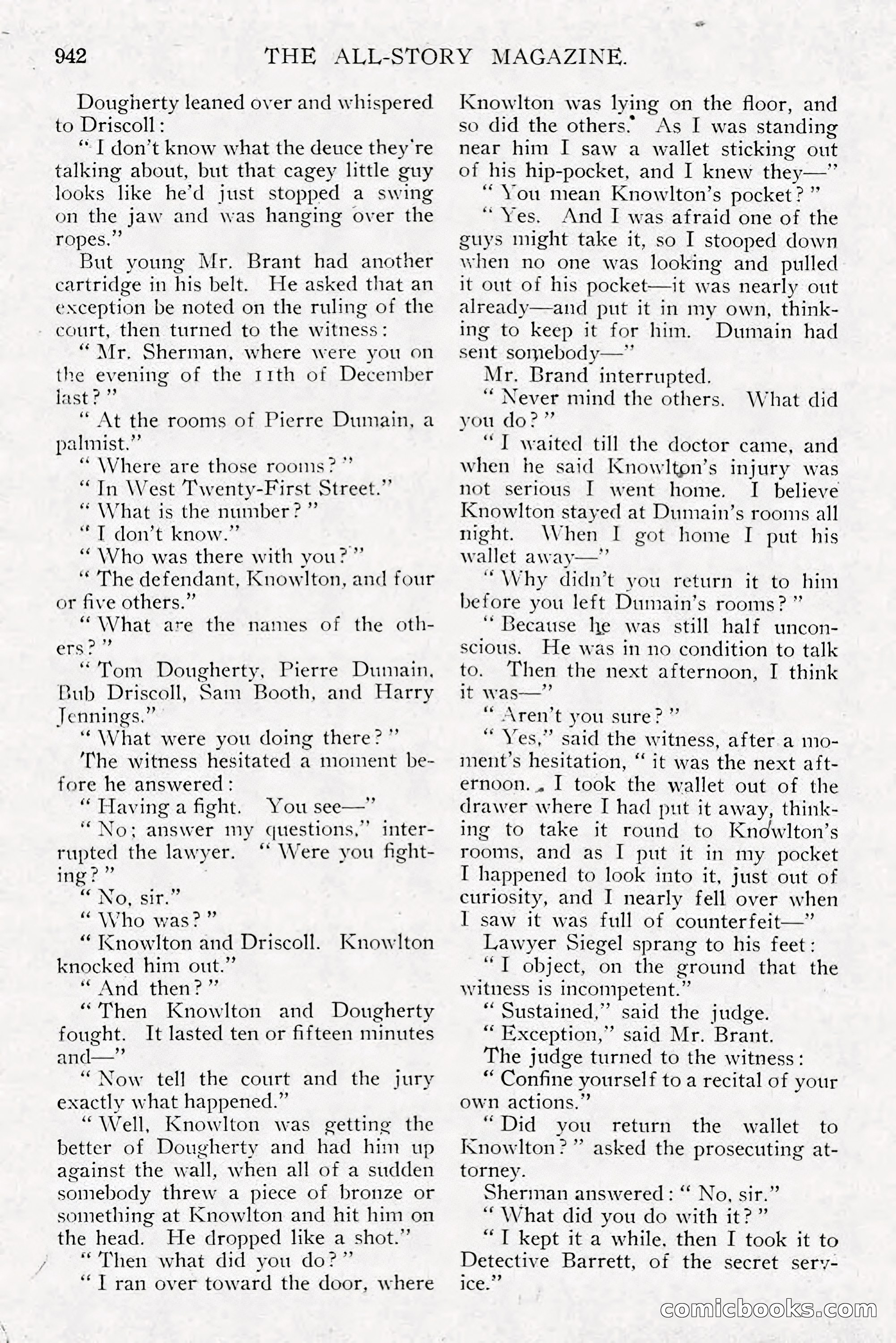 All Story Magazine, December 1913 — page 232 of 266