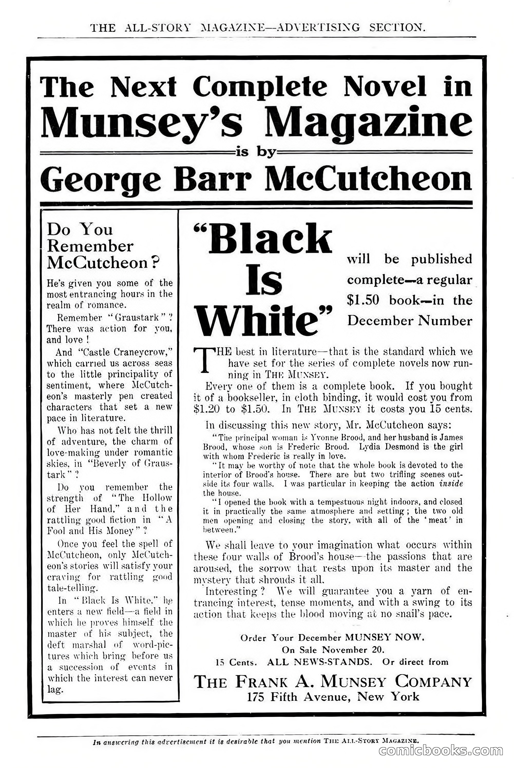 All Story Magazine, December 1913 — page 262 of 266