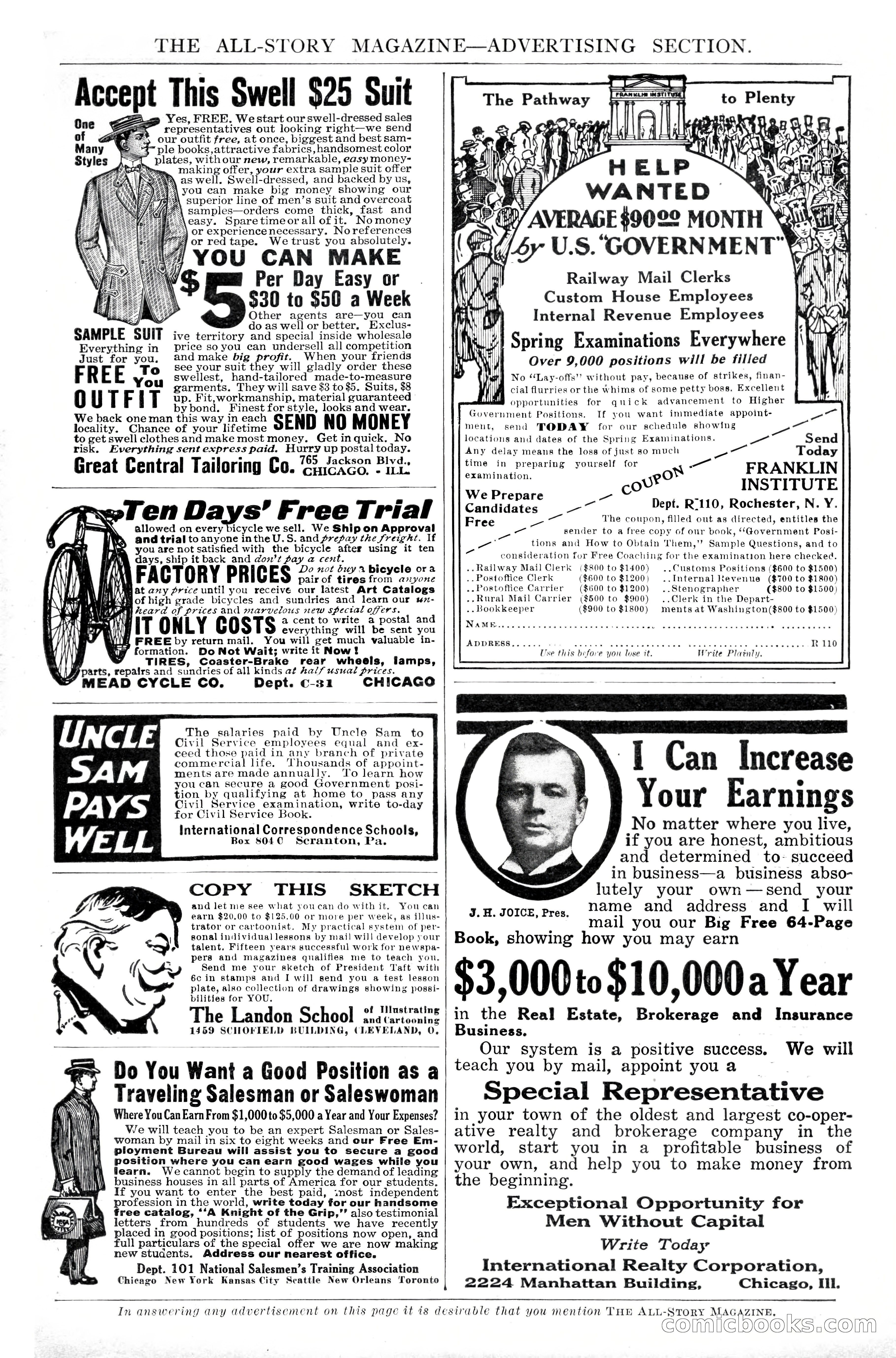 The All-Story Magazine, February 1912 — page 7 of 226
