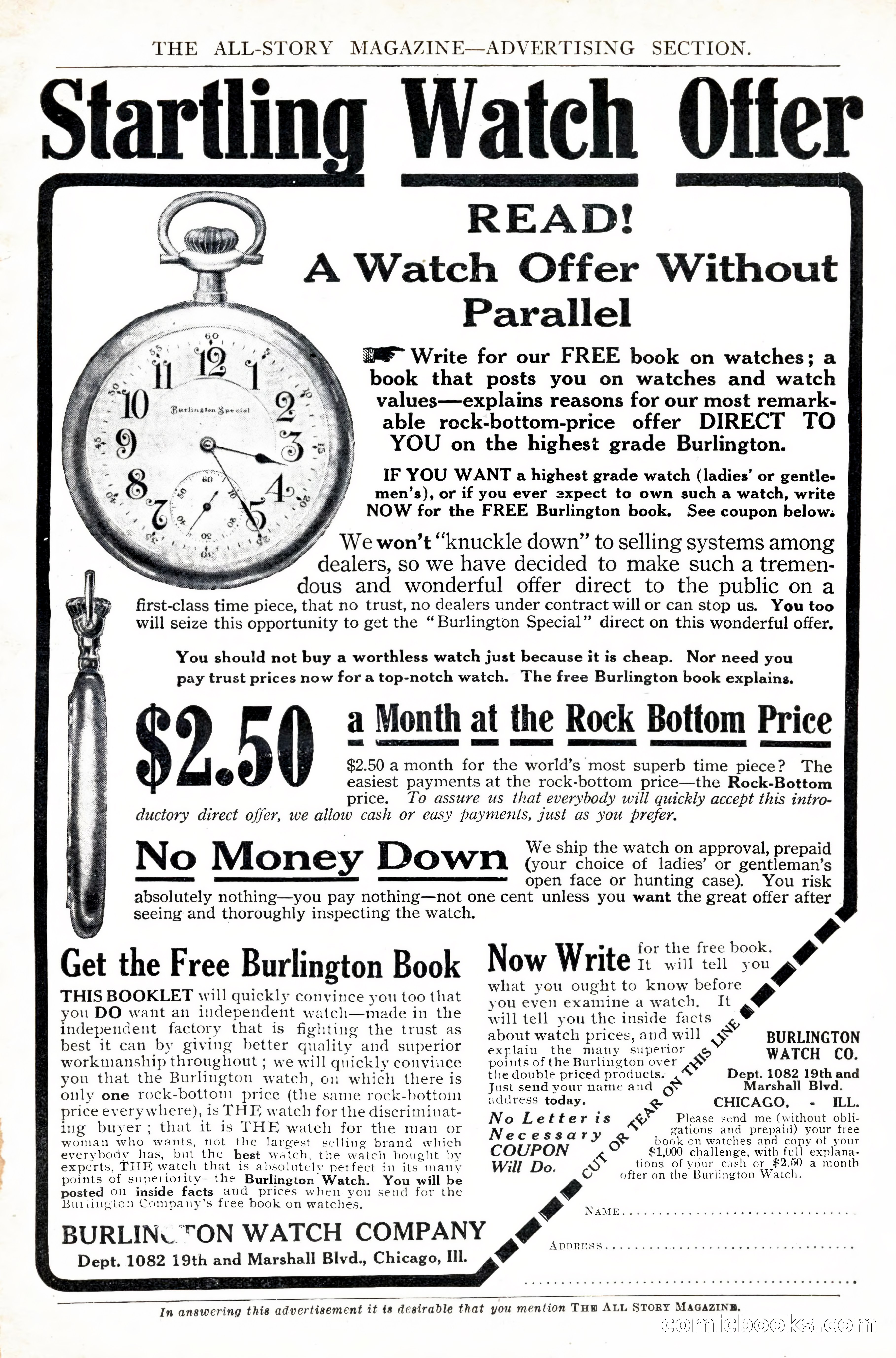 The All-Story Magazine, February 1912 — page 13 of 226