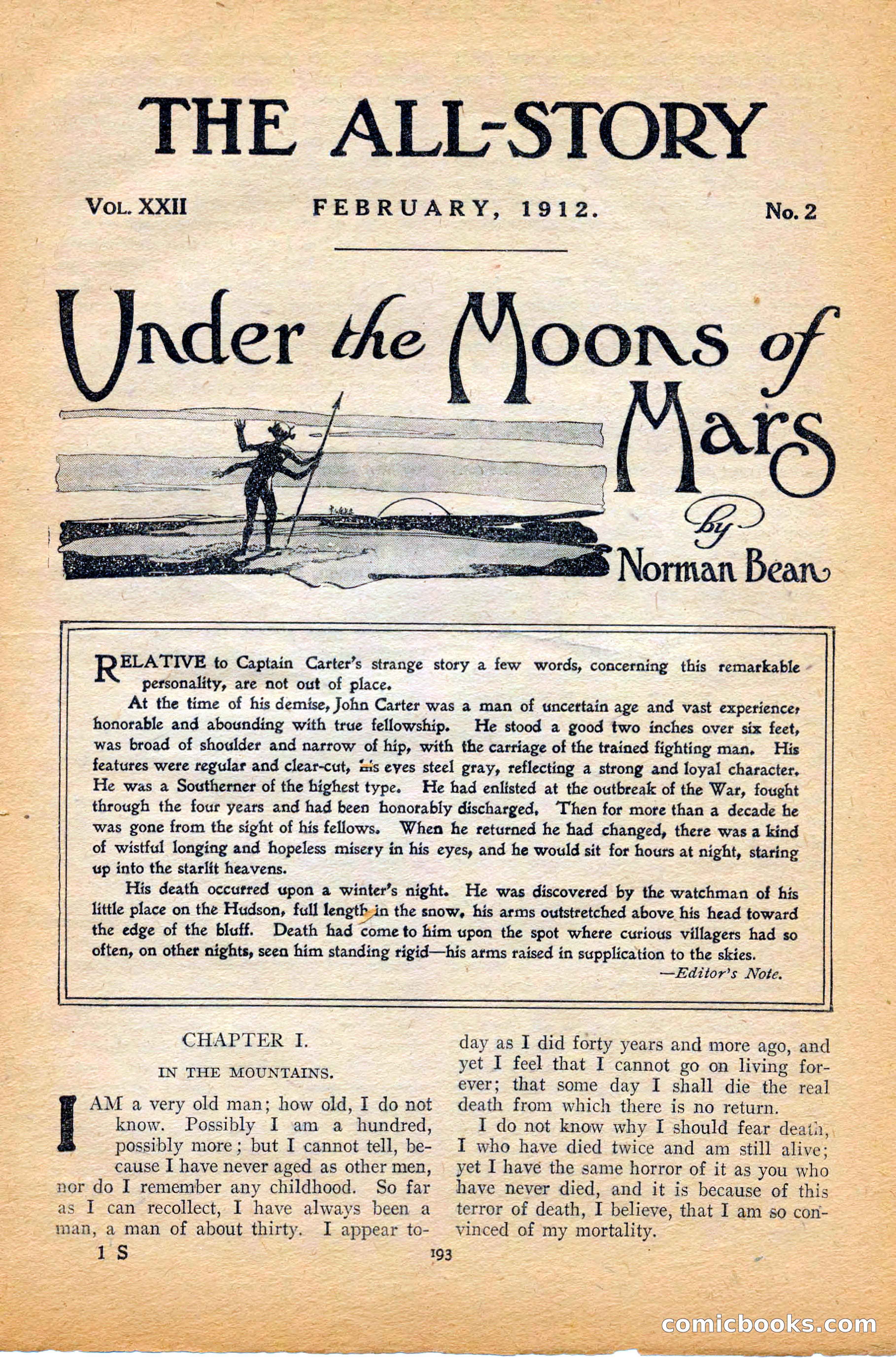 The All-Story Magazine, February 1912 — page 15 of 226