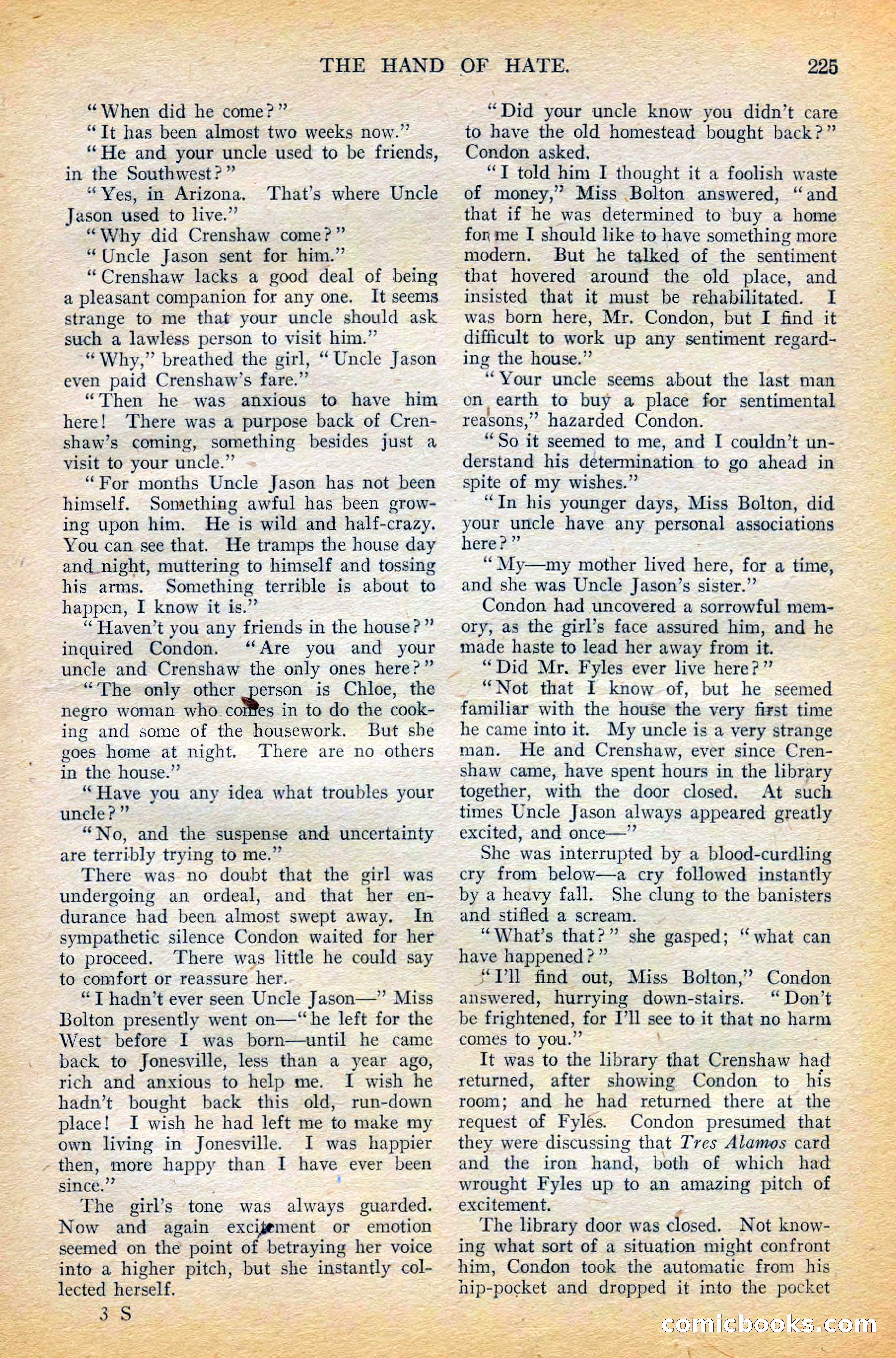 The All-Story Magazine, February 1912 — page 47 of 226