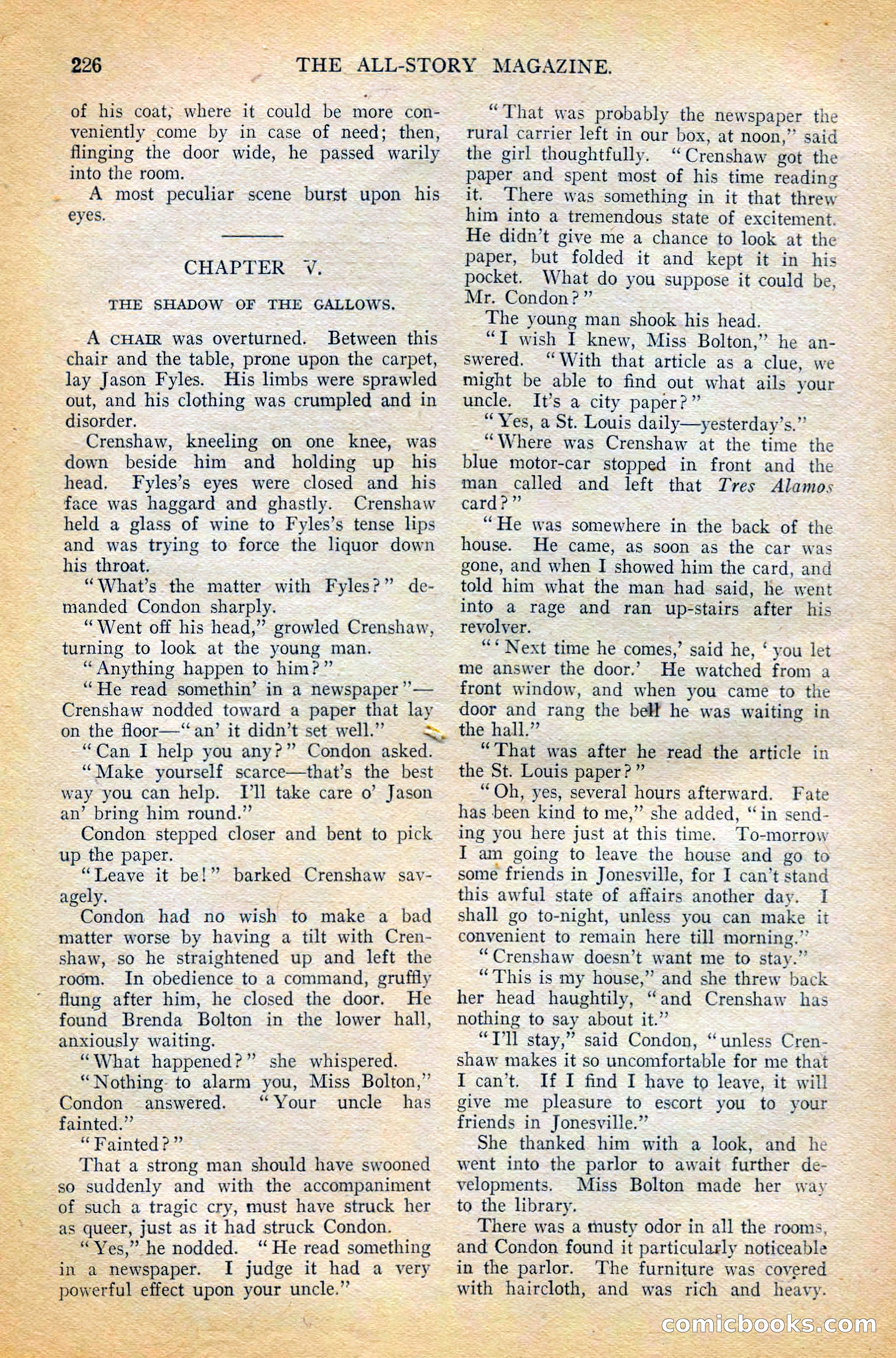 The All-Story Magazine, February 1912 — page 48 of 226
