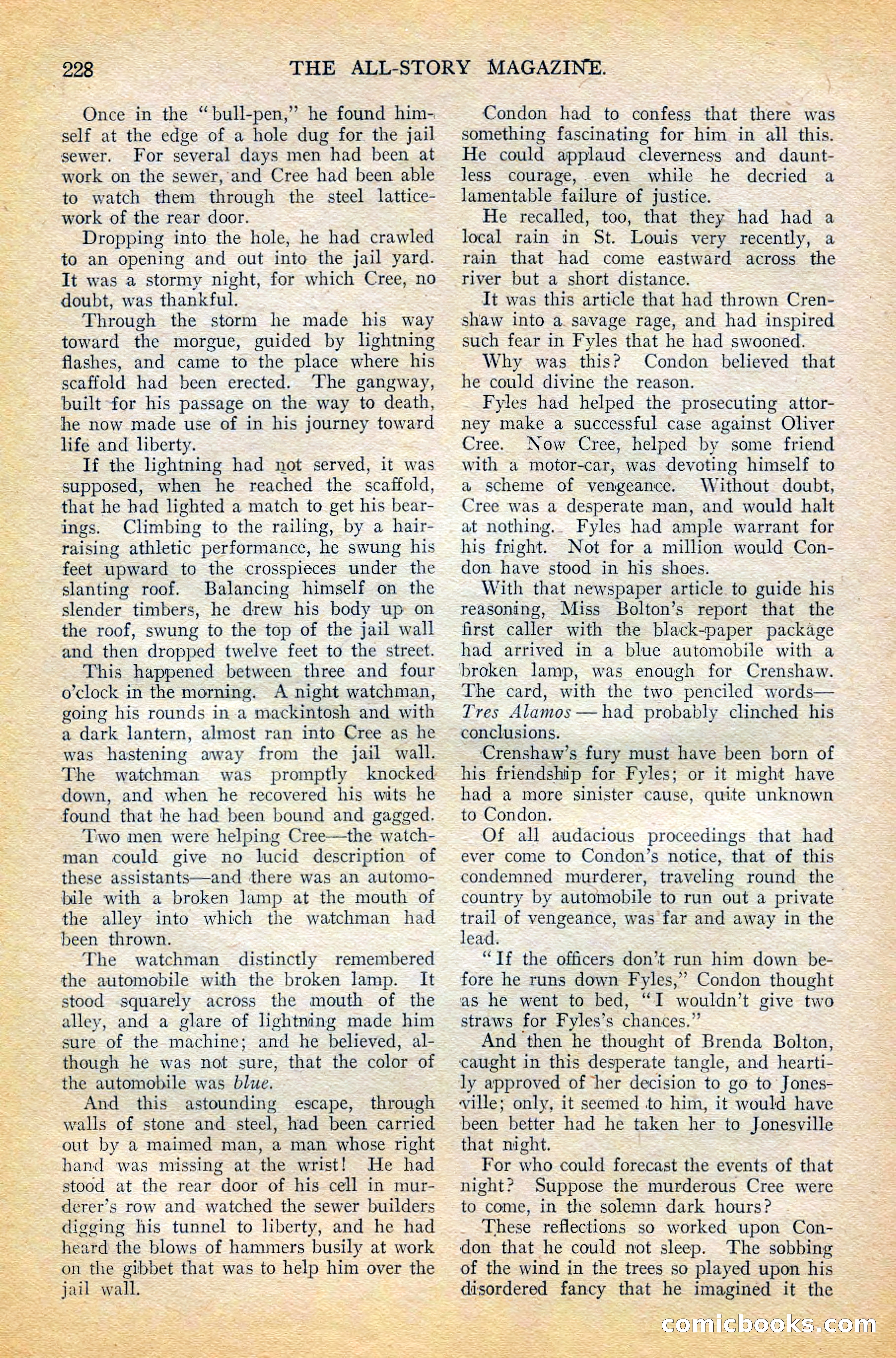 The All-Story Magazine, February 1912 — page 50 of 226