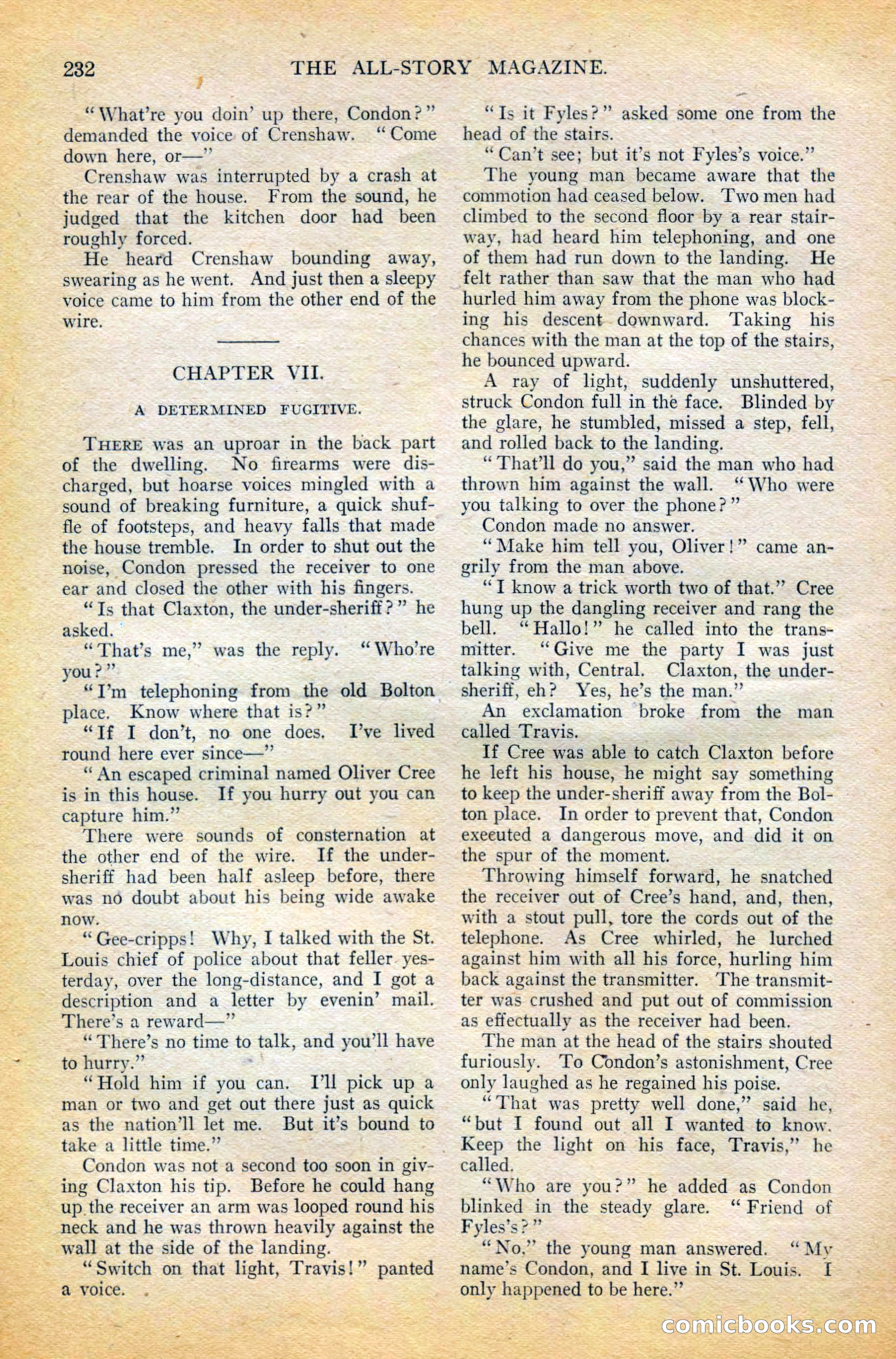 The All-Story Magazine, February 1912 — page 54 of 226