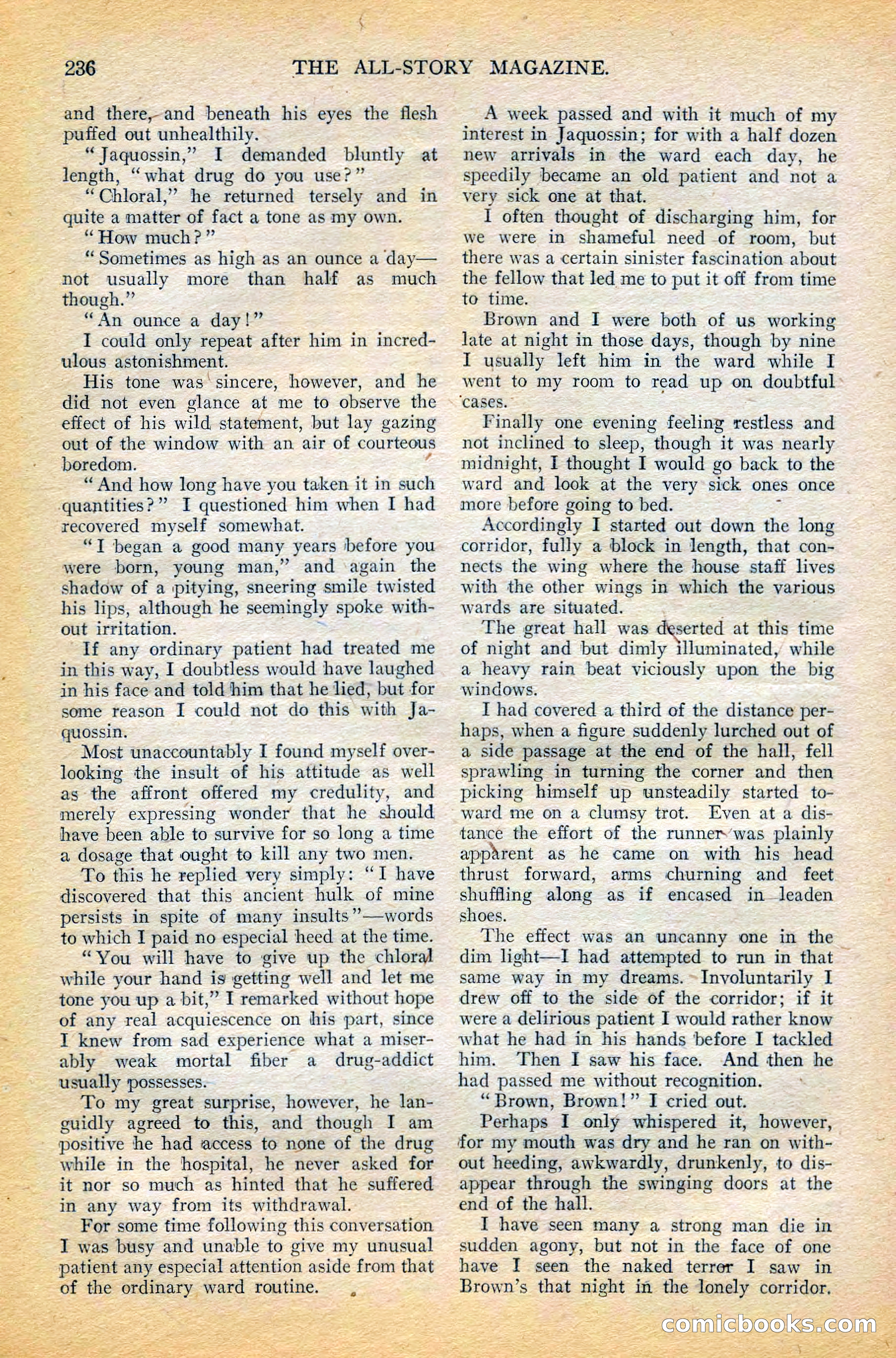 The All-Story Magazine, February 1912 — page 58 of 226