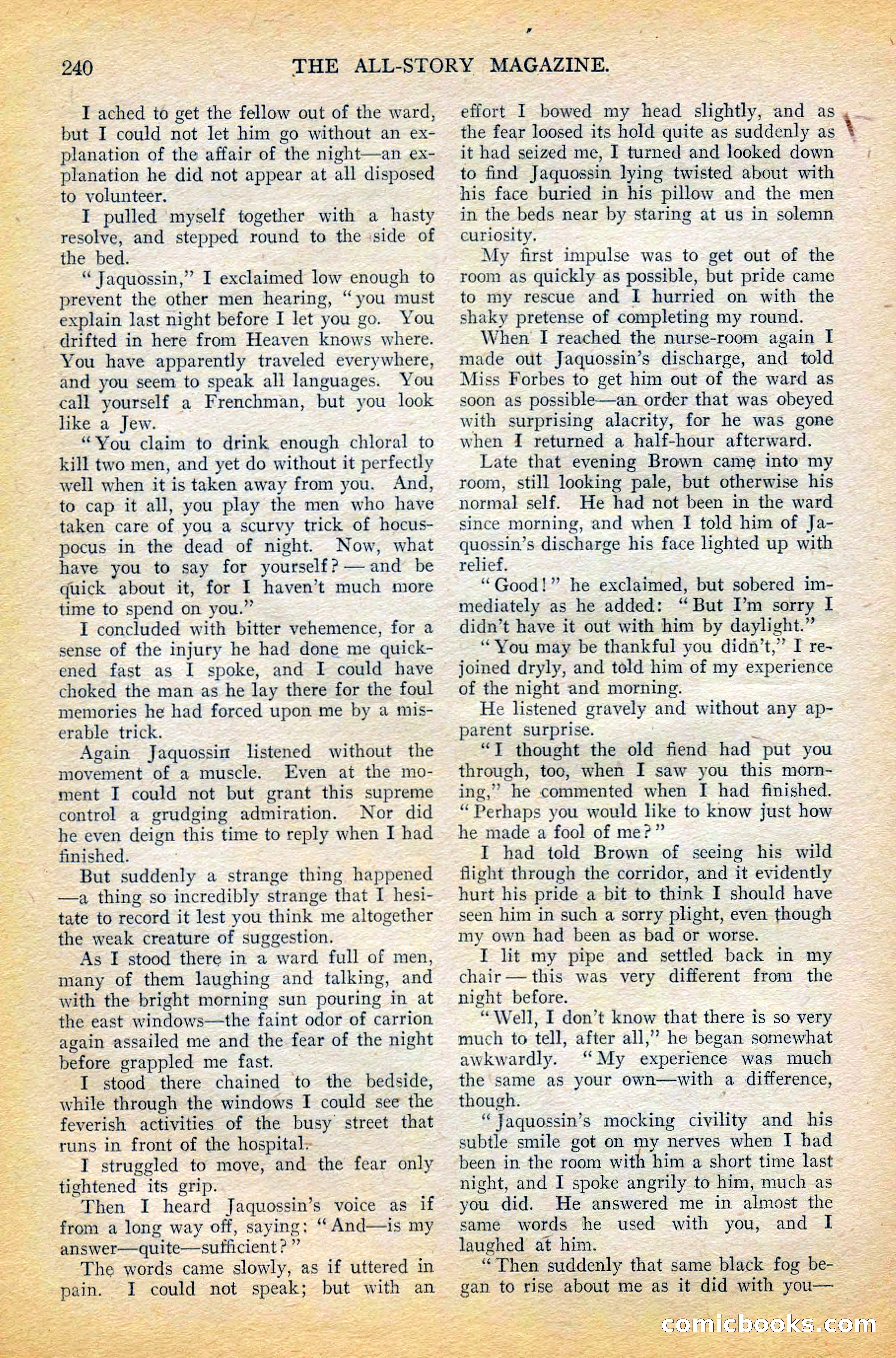 The All-Story Magazine, February 1912 — page 62 of 226