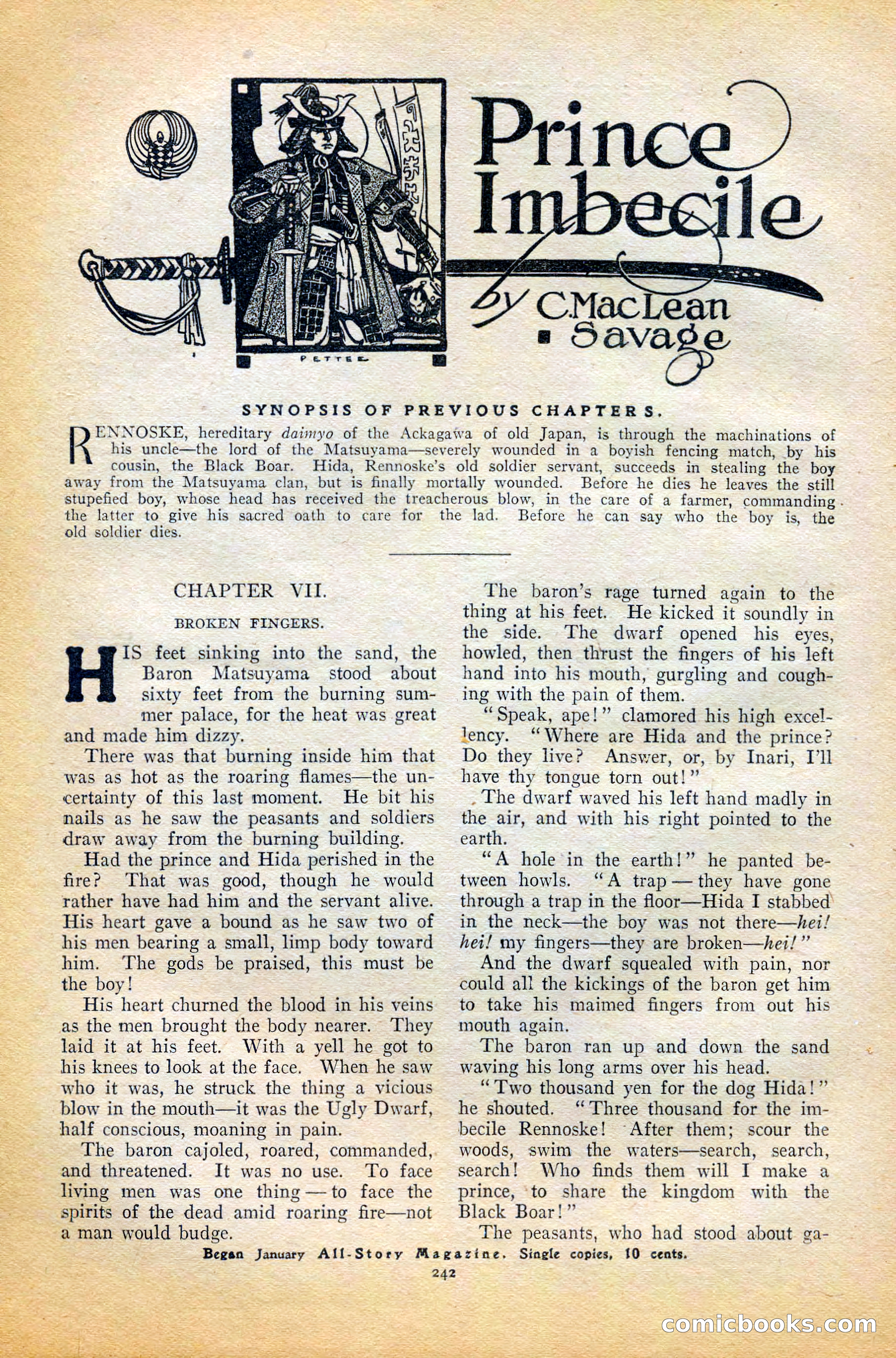 The All-Story Magazine, February 1912 — page 64 of 226