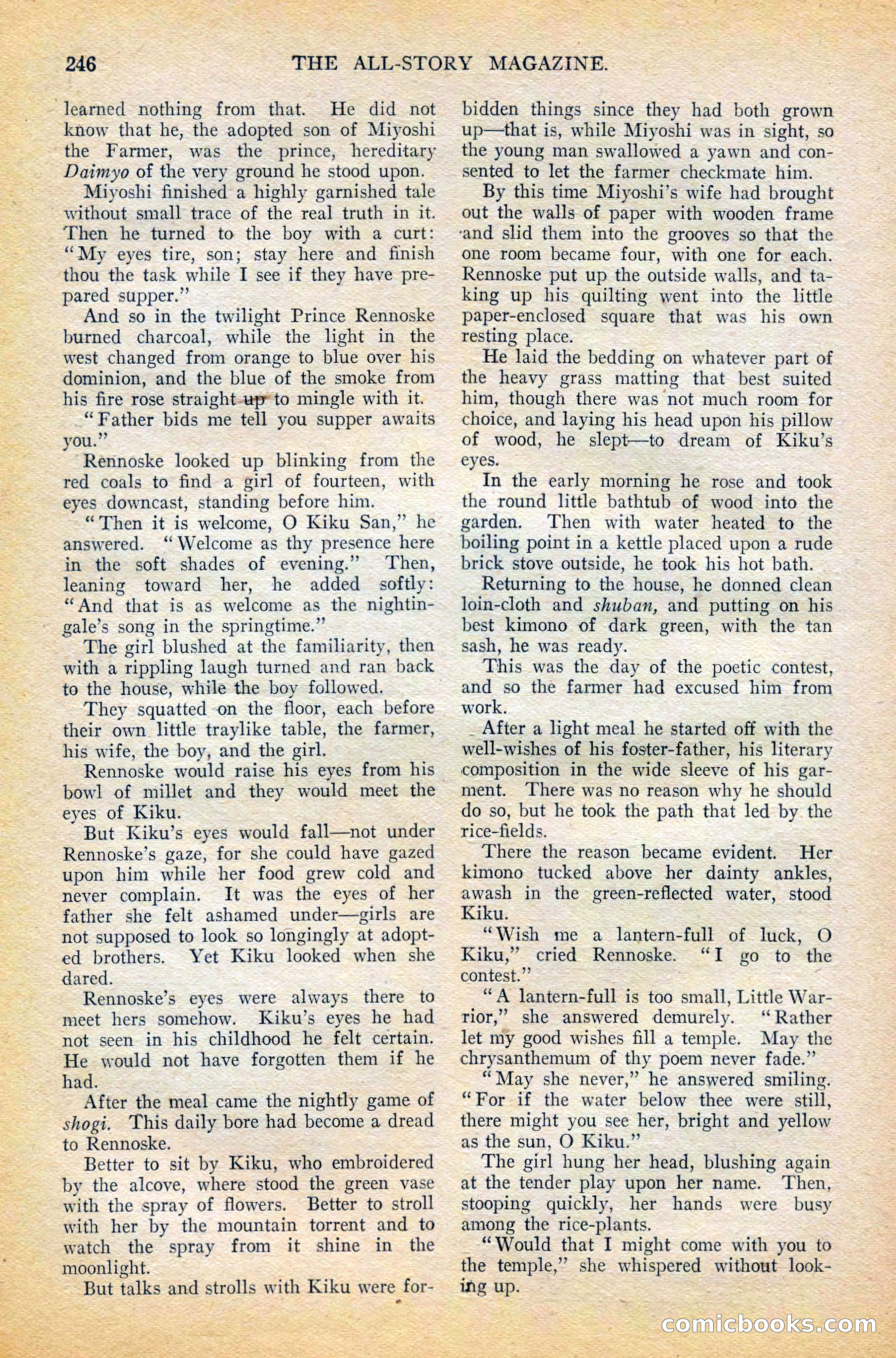 The All-Story Magazine, February 1912 — page 68 of 226
