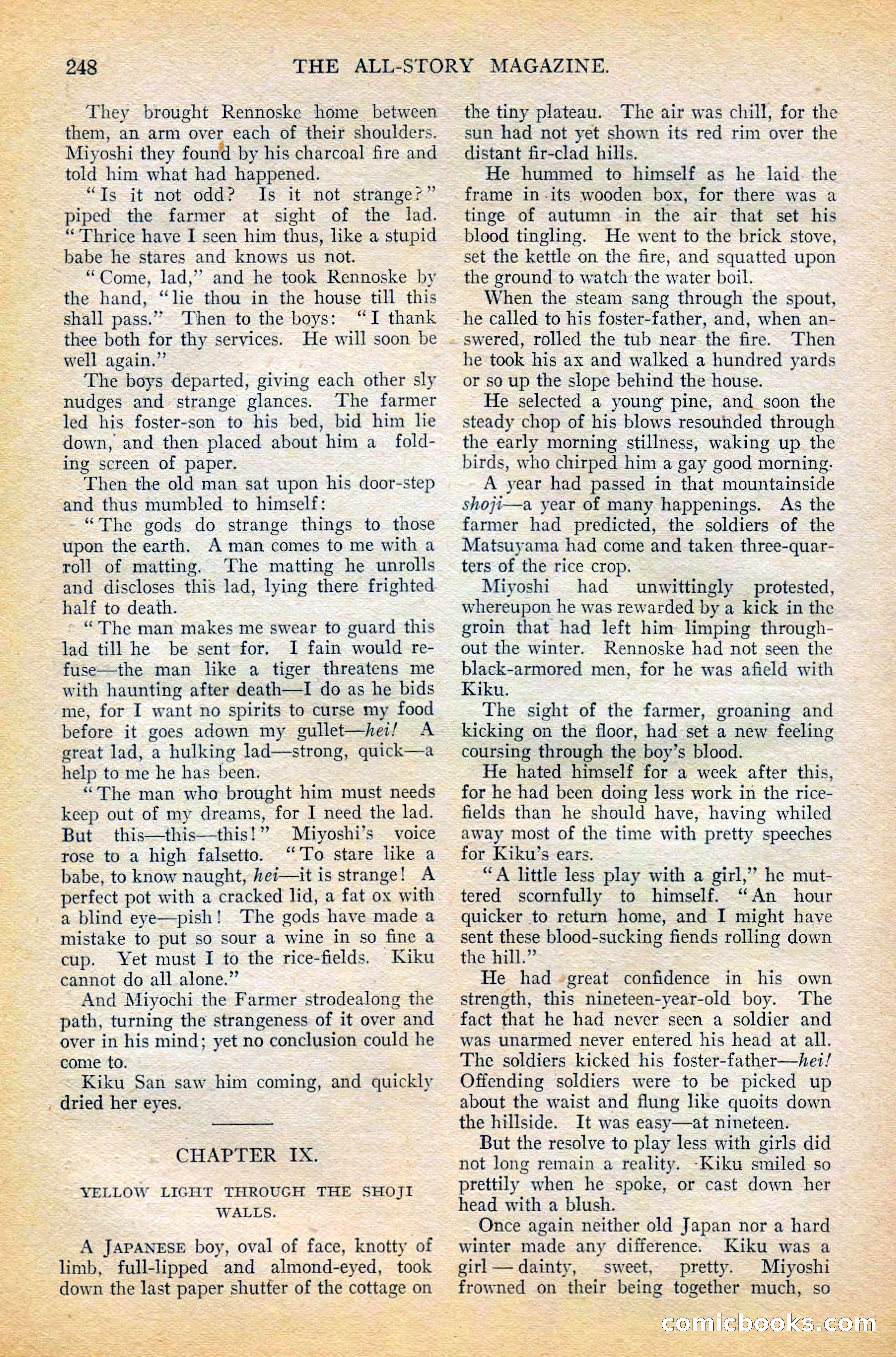 The All-Story Magazine, February 1912 — page 70 of 226