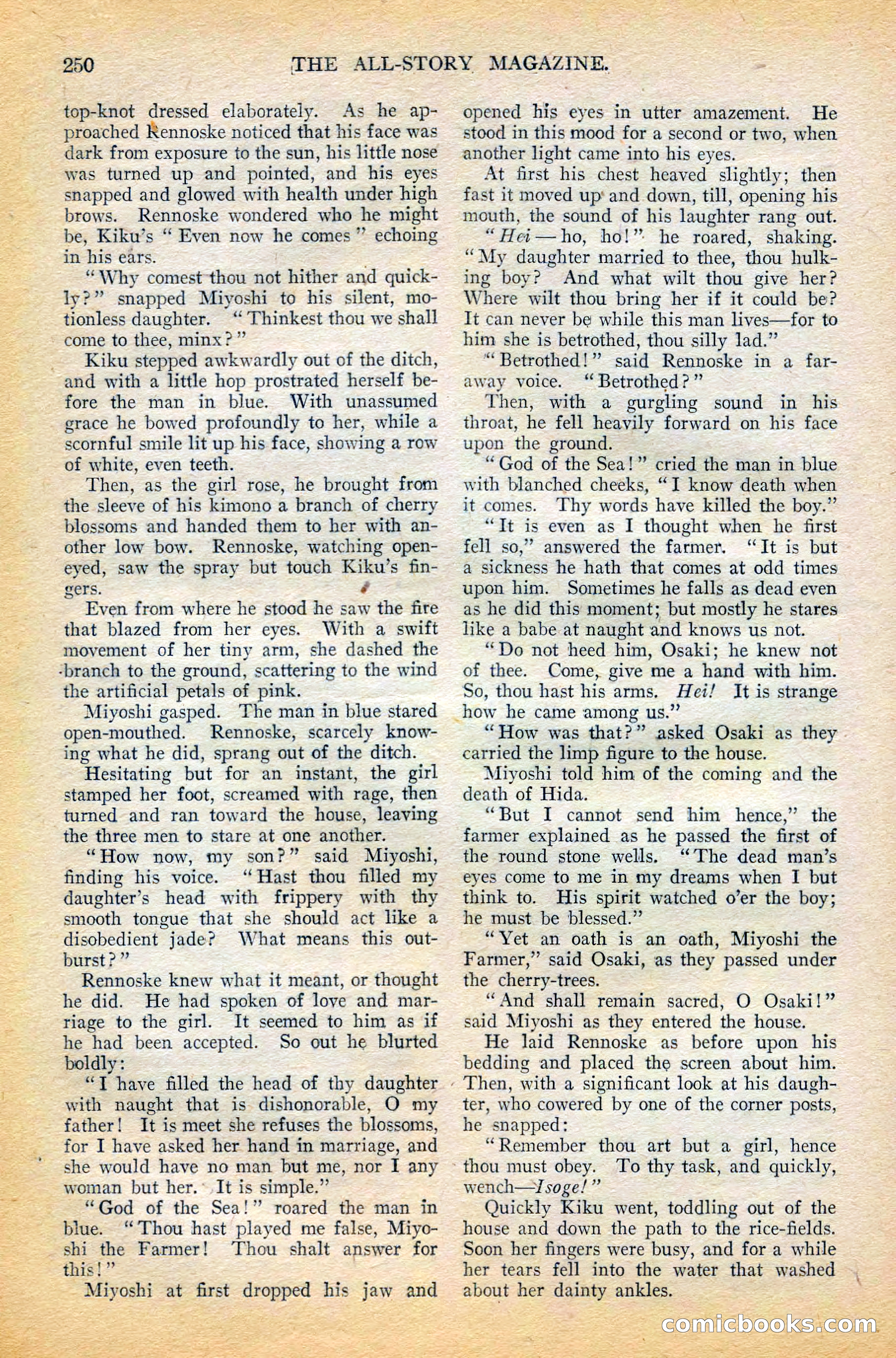 The All-Story Magazine, February 1912 — page 72 of 226