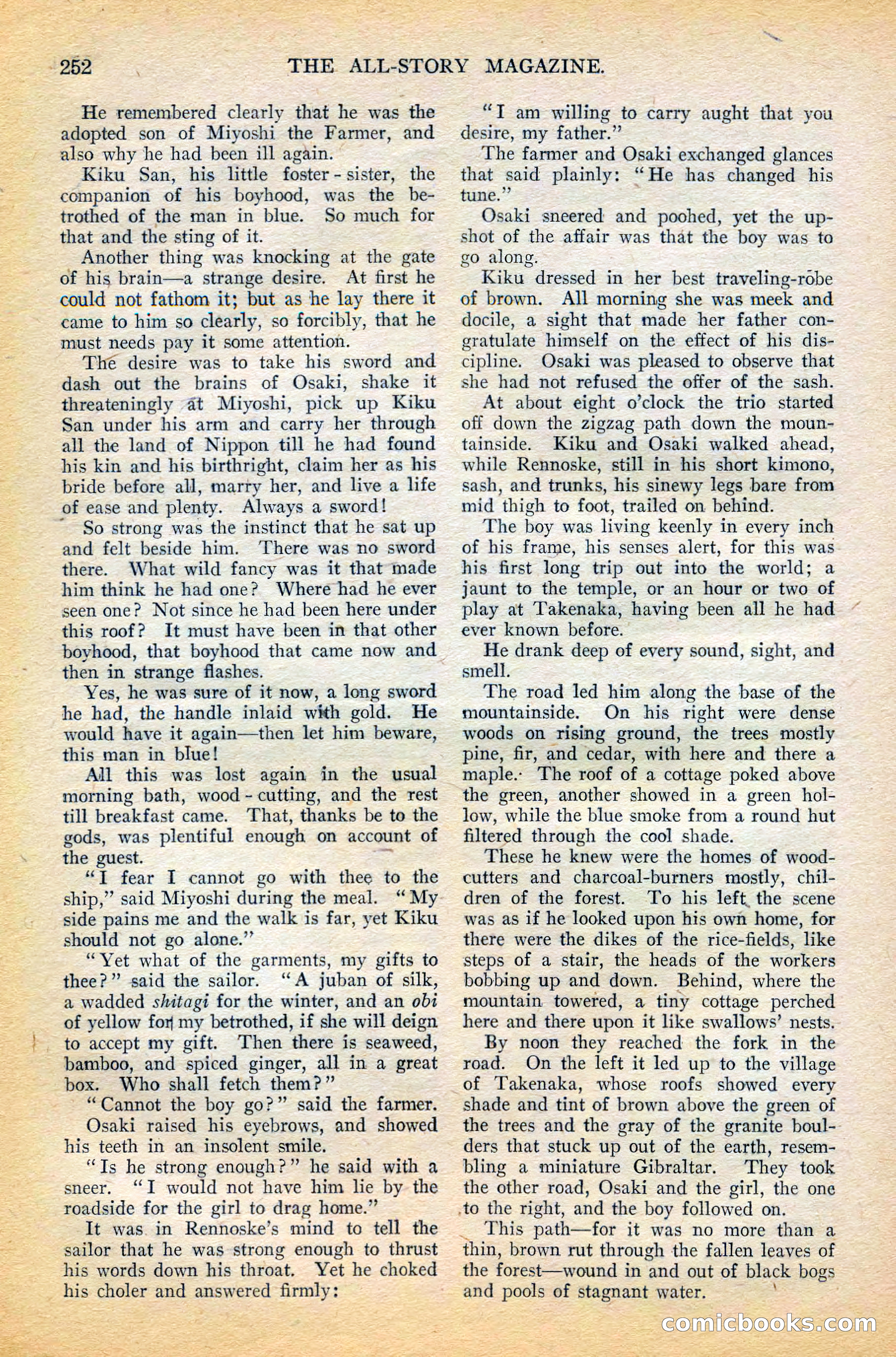The All-Story Magazine, February 1912 — page 74 of 226