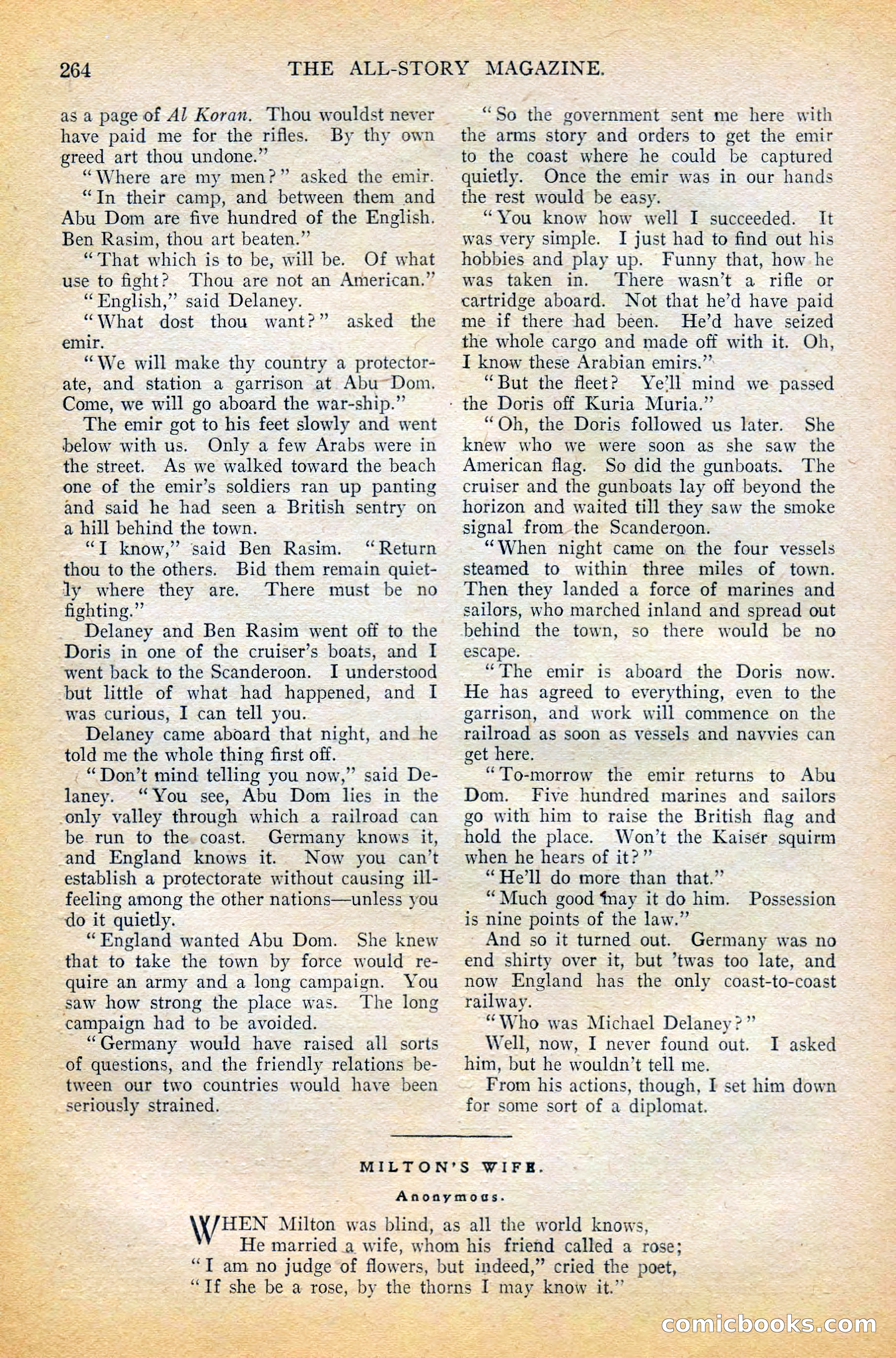 The All-Story Magazine, February 1912 — page 86 of 226