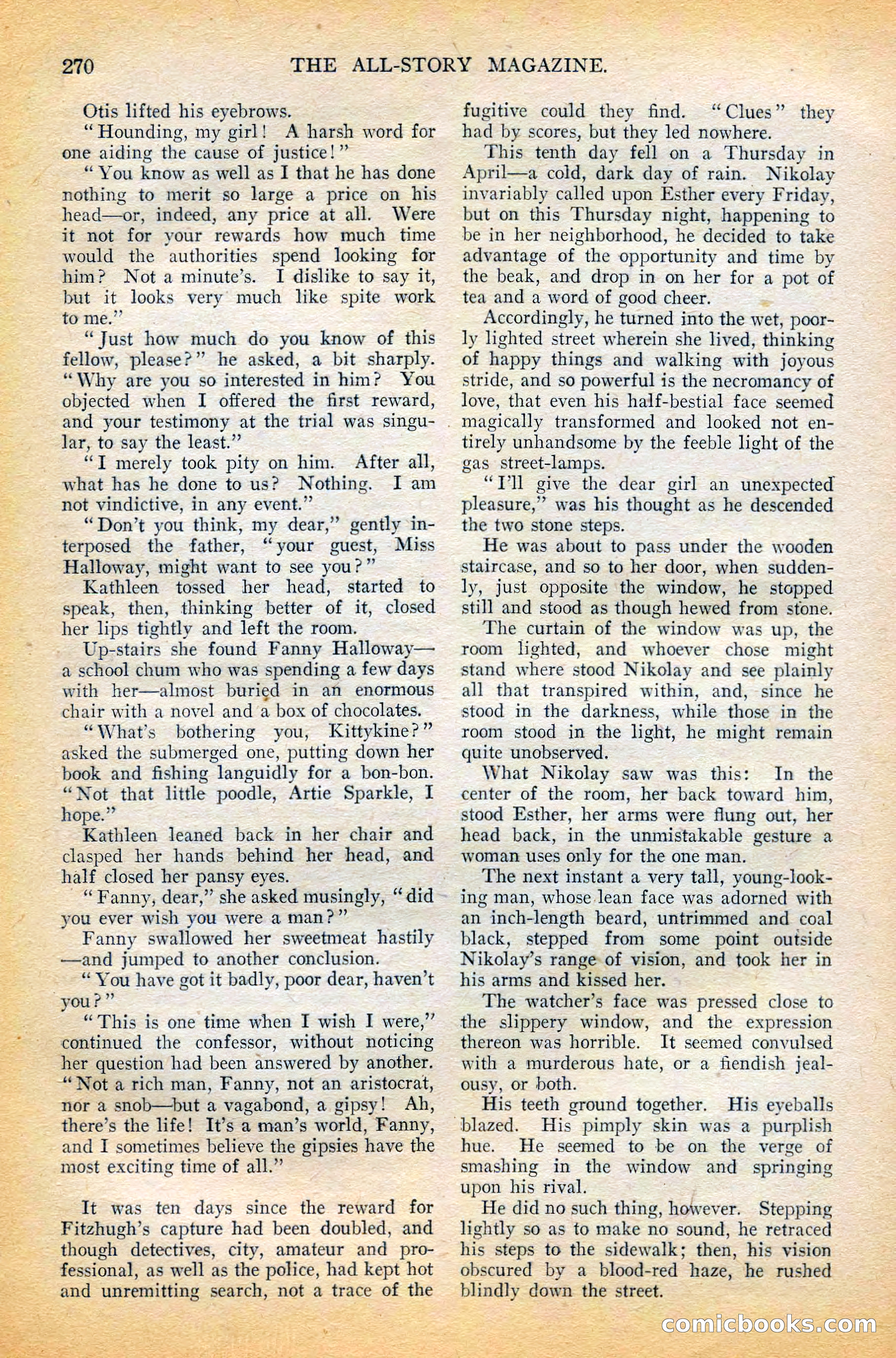 The All-Story Magazine, February 1912 — page 92 of 226