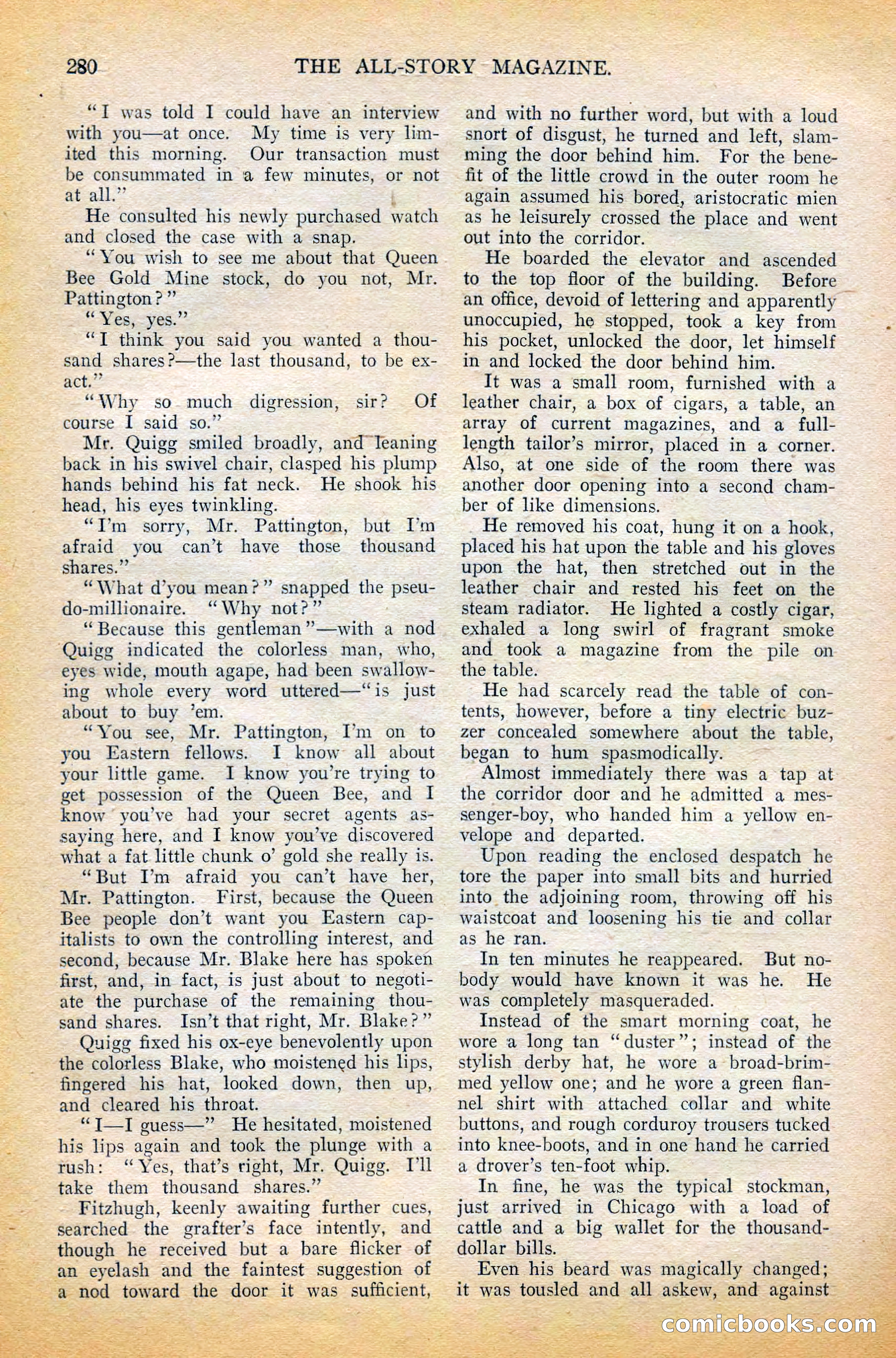 The All-Story Magazine, February 1912 — page 102 of 226