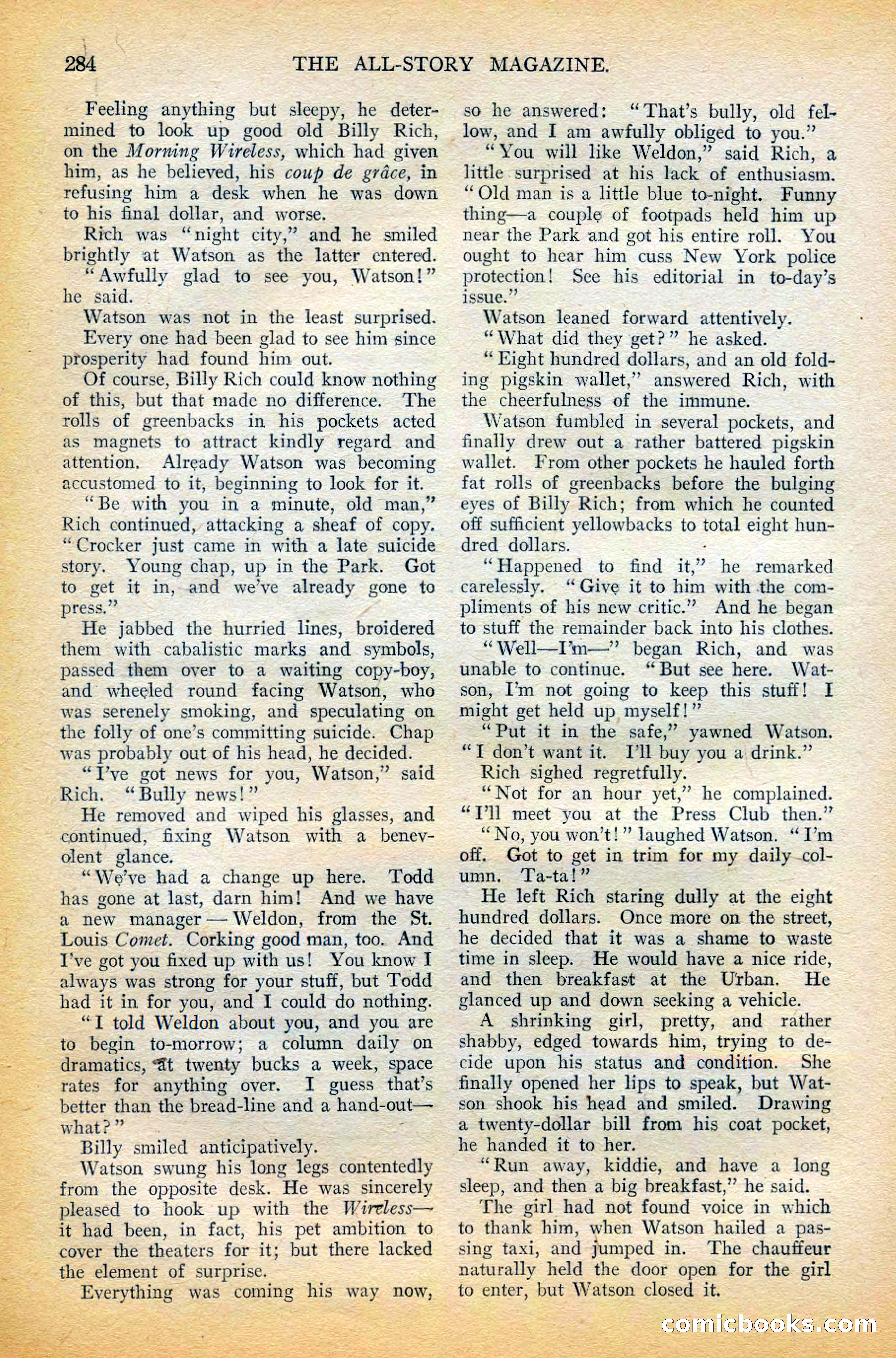 The All-Story Magazine, February 1912 — page 106 of 226