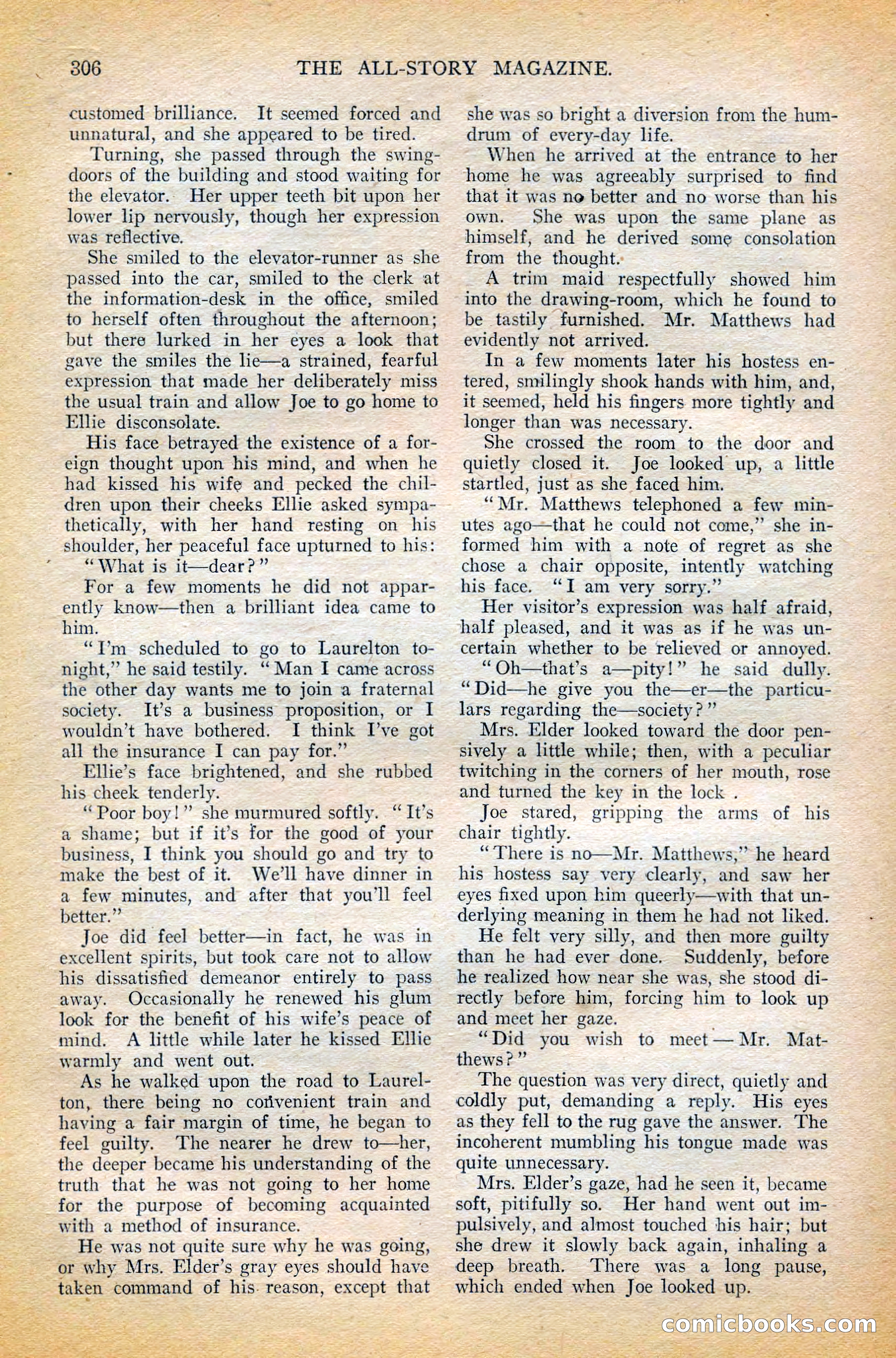 The All-Story Magazine, February 1912 — page 130 of 226