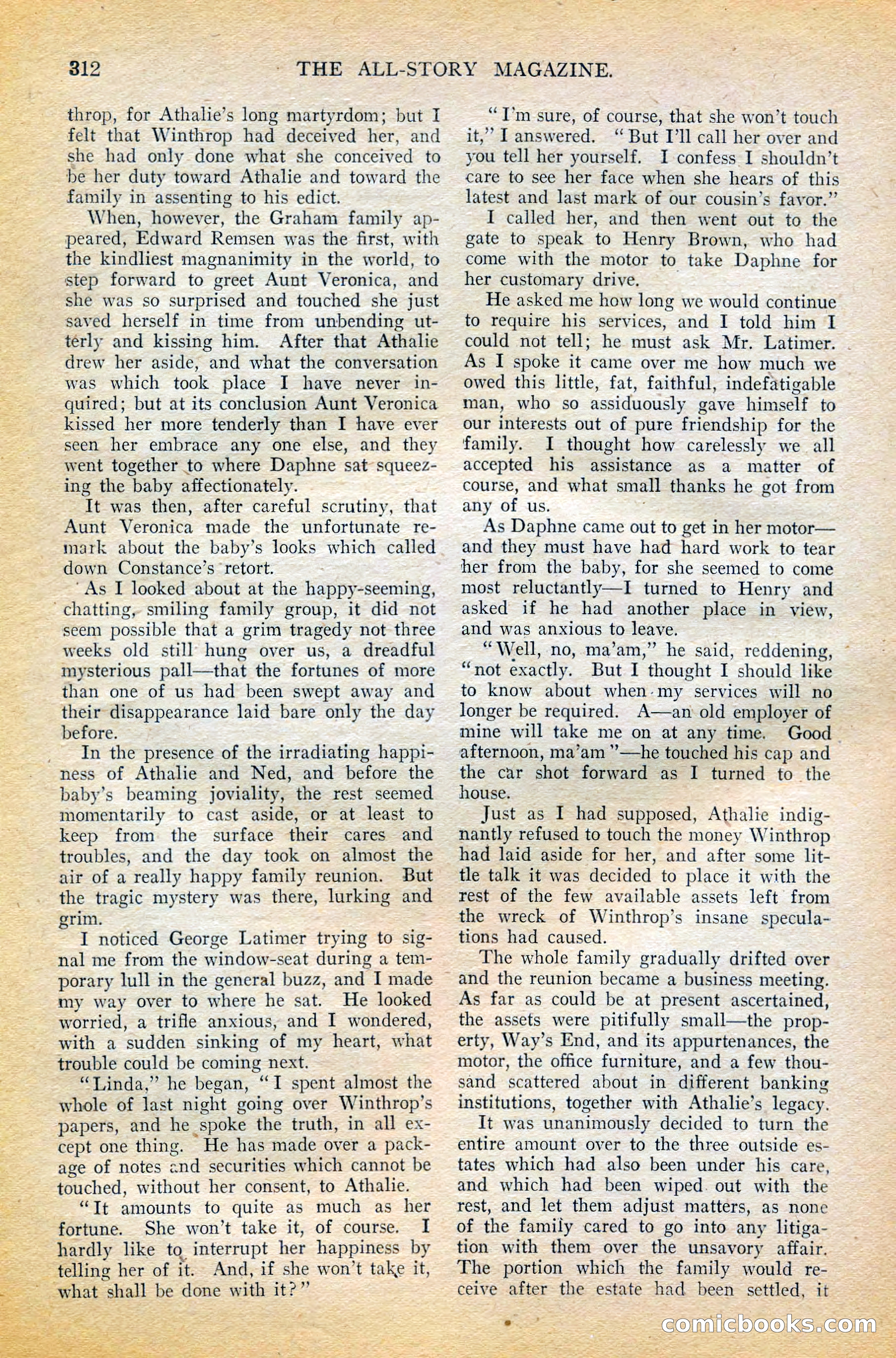 The All-Story Magazine, February 1912 — page 136 of 226